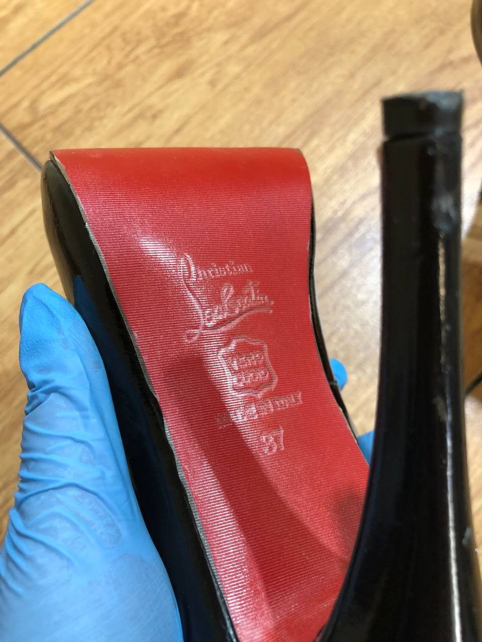 Christian Louboutin Christian Louboutin Women's Shoes Platform Leather heels Size US 7 / IT 37 - 10 Thumbnail