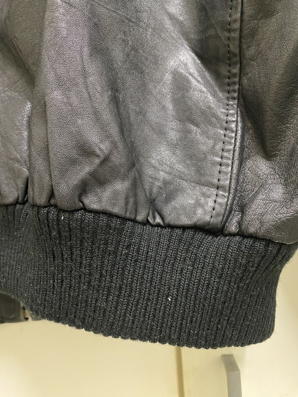 Designer × Japanese Brand × Vintage Vintage Leather Jacket Round neck luxury designers Size US M / EU 48-50 / 2 - 19 Thumbnail