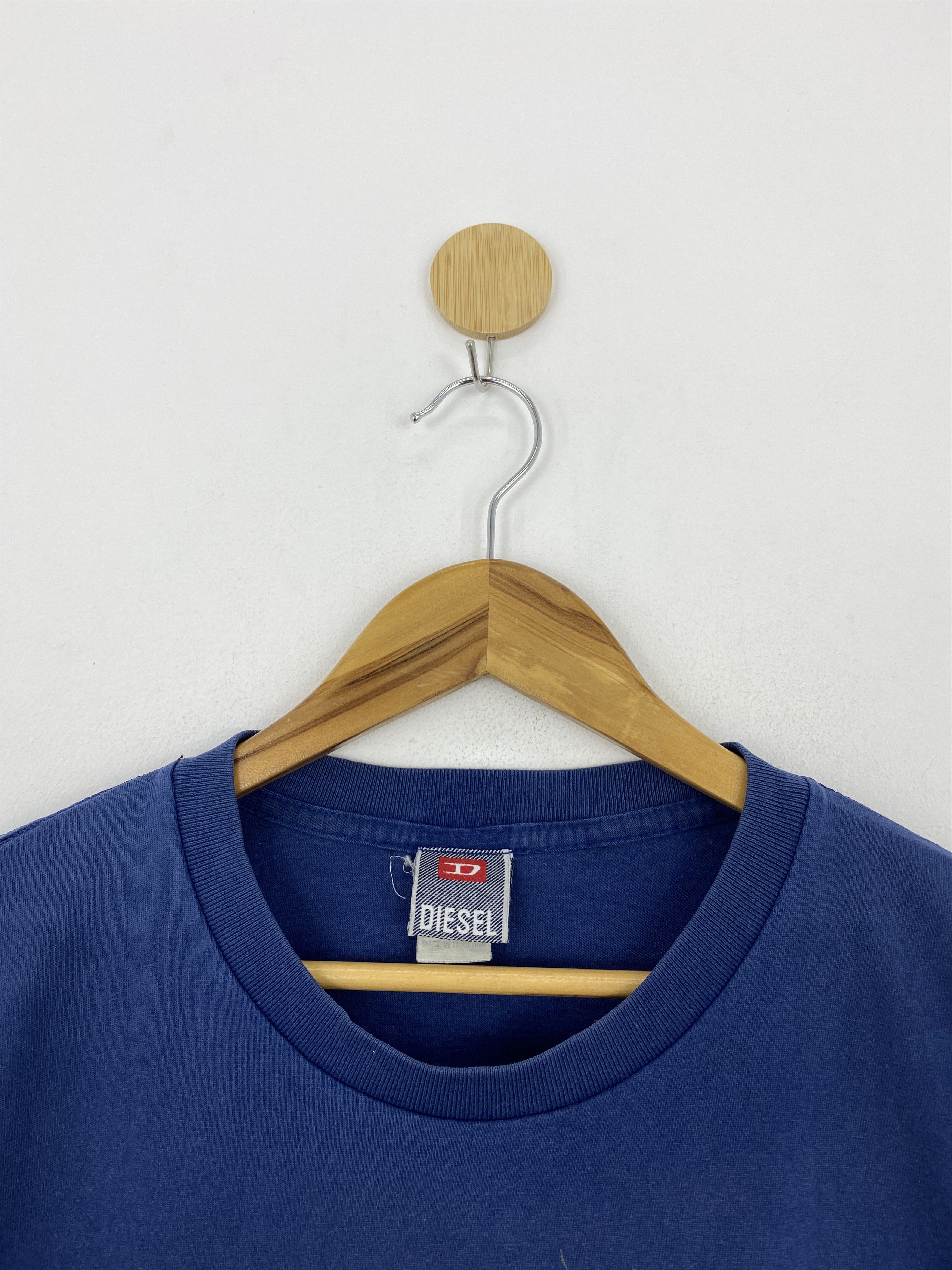 Designer × Diesel × Vintage Vintage 90s Diesel Big Logo Crewneck T-shirt TA0528 Size US L / EU 52-54 / 3 - 9 Thumbnail