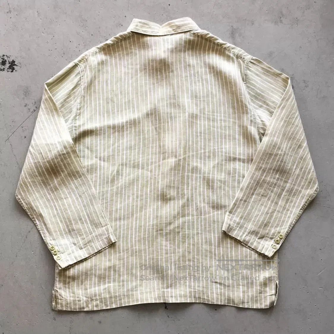 Stone Island Beige Striped Long Sleeve Button. Size US L / EU 52-54 / 3 - 6 Thumbnail