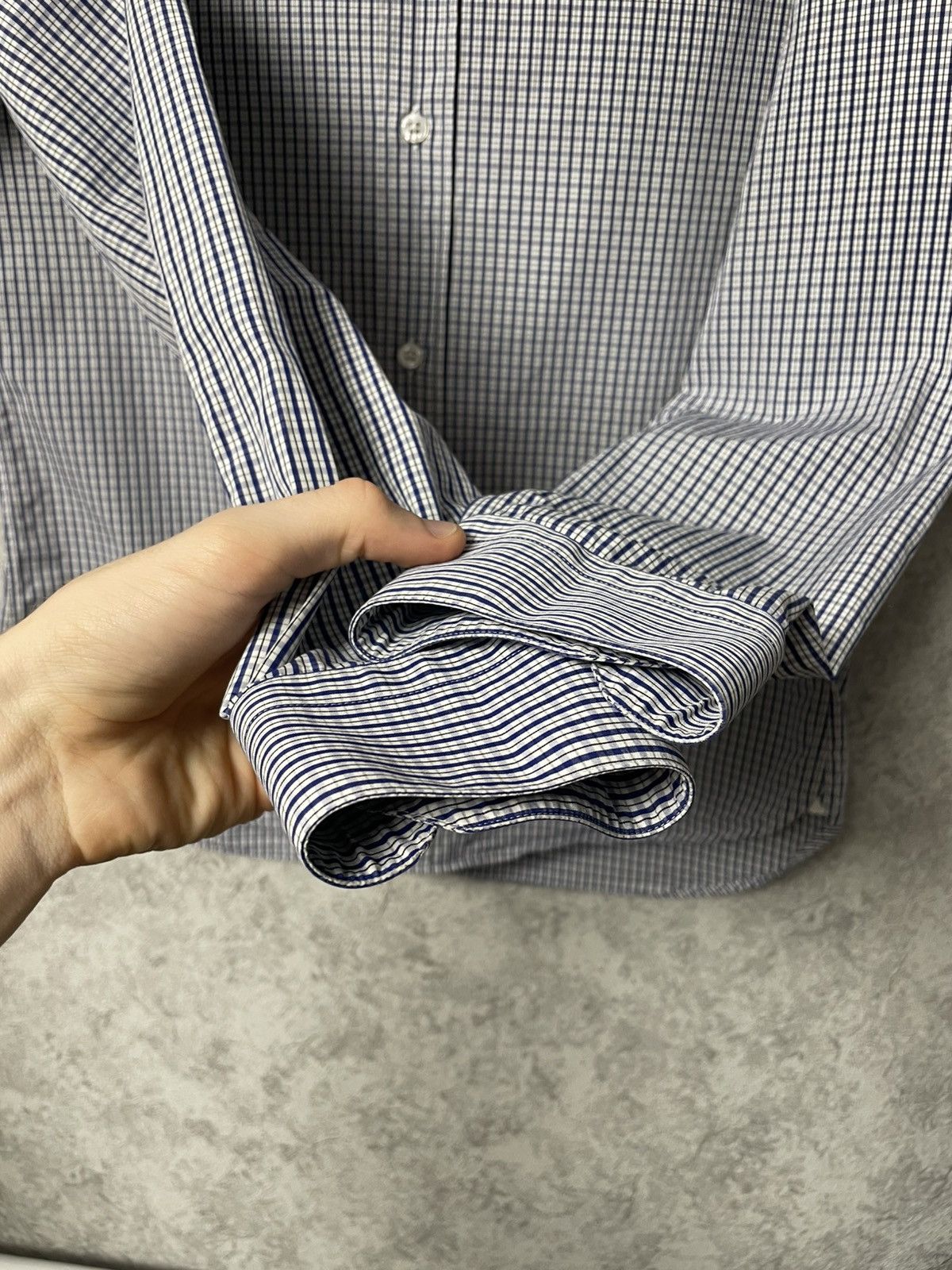 Louis Vuitton Louis Vuitton Checkered Logo Long Sleeve Shirt Size US M / EU 48-50 / 2 - 11 Thumbnail