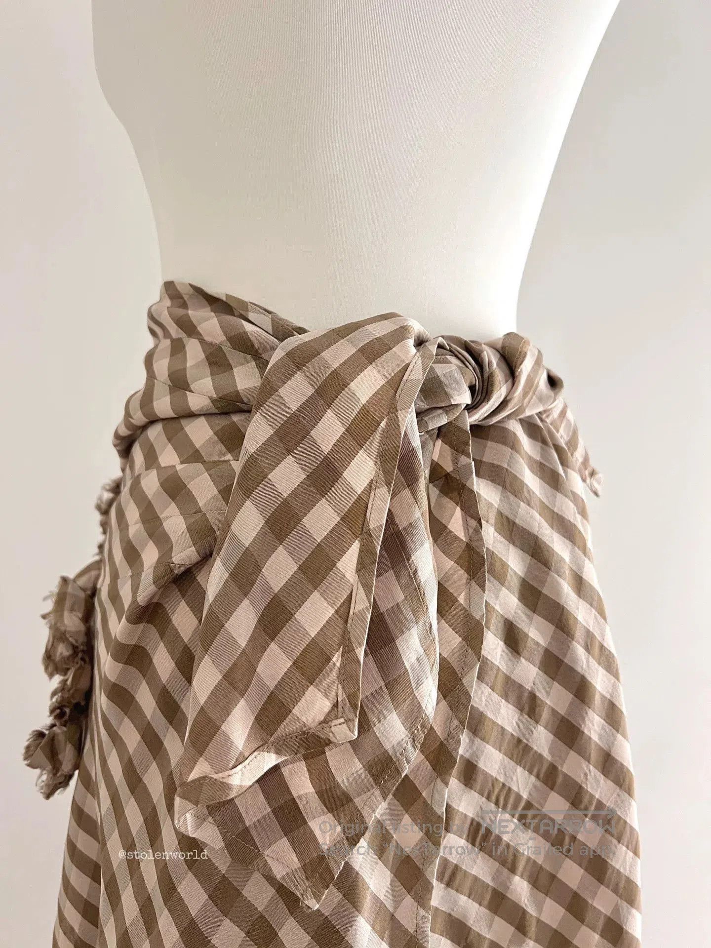 Tricot Comme des Garcons comme des garcons gingham ruffle apron. Size ONE SIZE - 7 Thumbnail