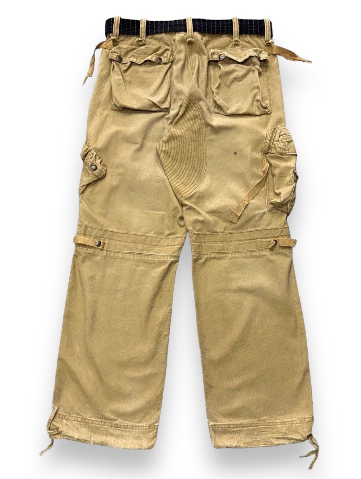 Issey Miyake × Tete Homme Fleet Sheet Baggy Parachute Cargo Multi Pocket Pants Size US 32 / EU 48 - 2 Thumbnail