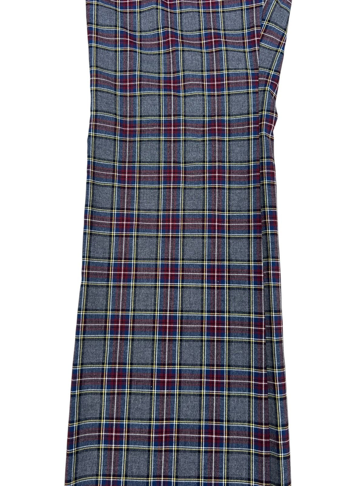 PPFM Vintage PPFM Rayon Polyester Blend Stretch Tartan Flare Pant Size US 31 - 8 Thumbnail