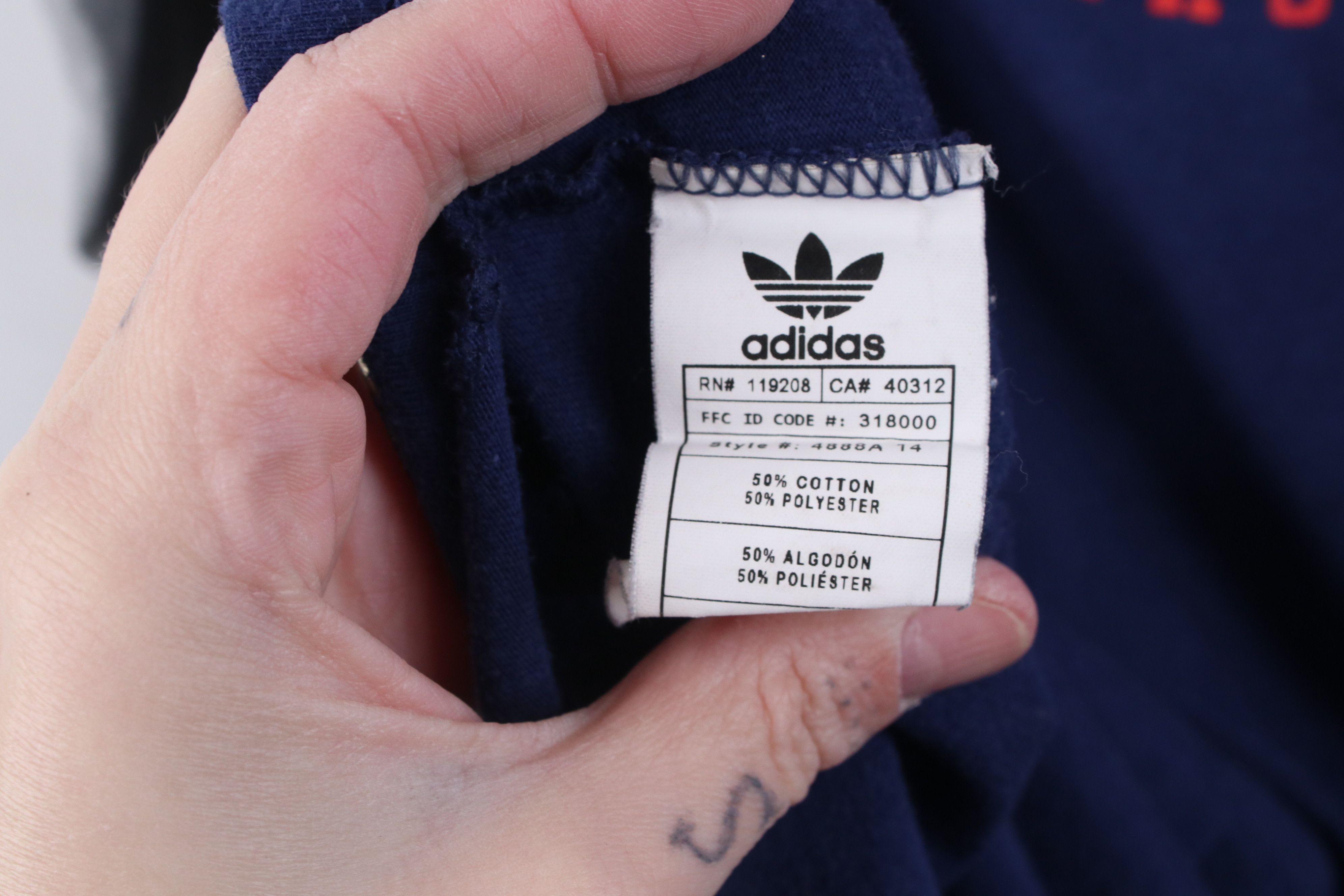 Adidas Adidas MLS Soccer Chicago Fire Raglan Henley T-Shirt Blue Size US L / EU 52-54 / 3 - 12 Thumbnail