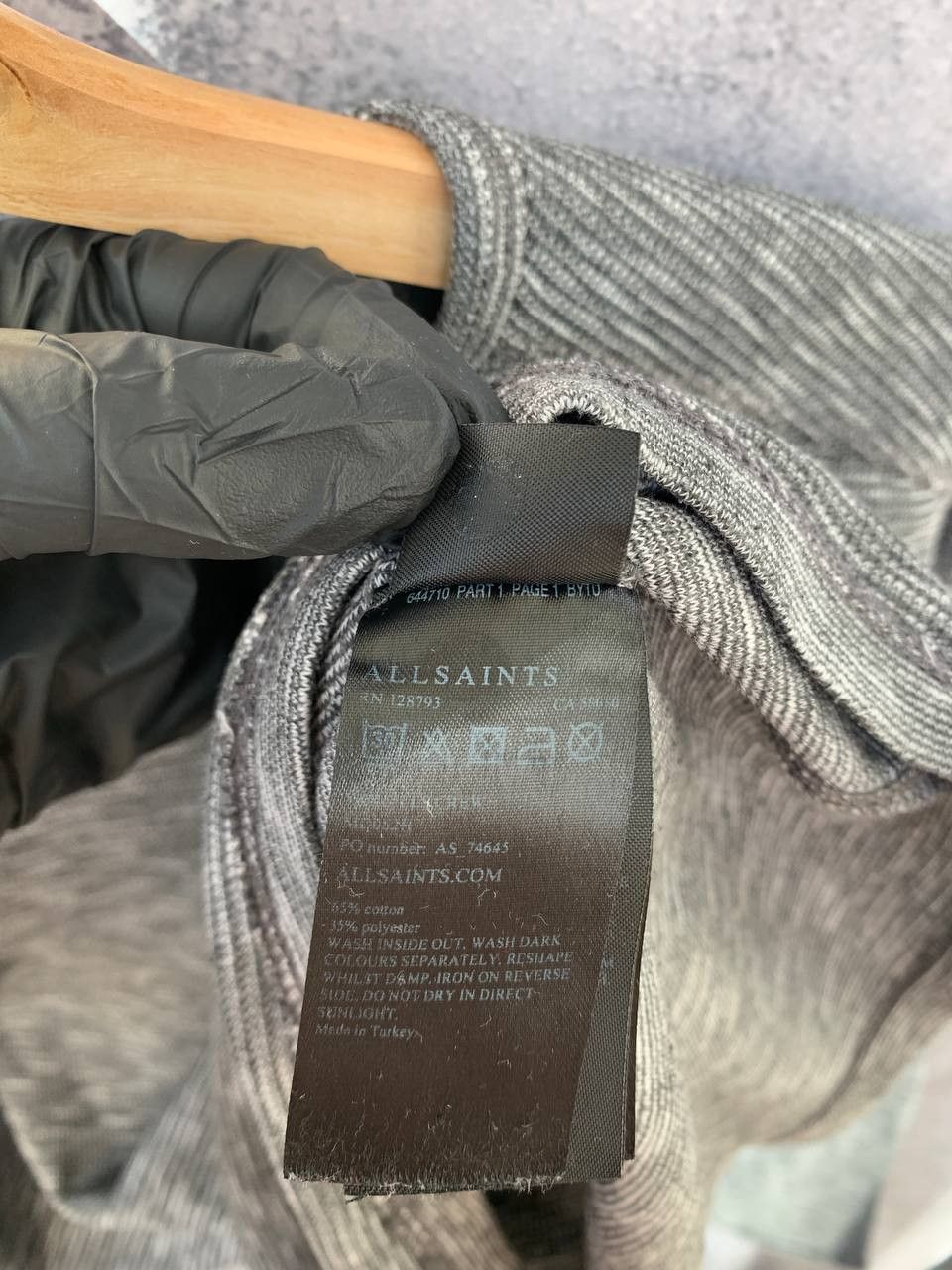 Allsaints AllSaints Clash Crew Top Grey Heather Long Sleeve Size US M / EU 48-50 / 2 - 9 Thumbnail