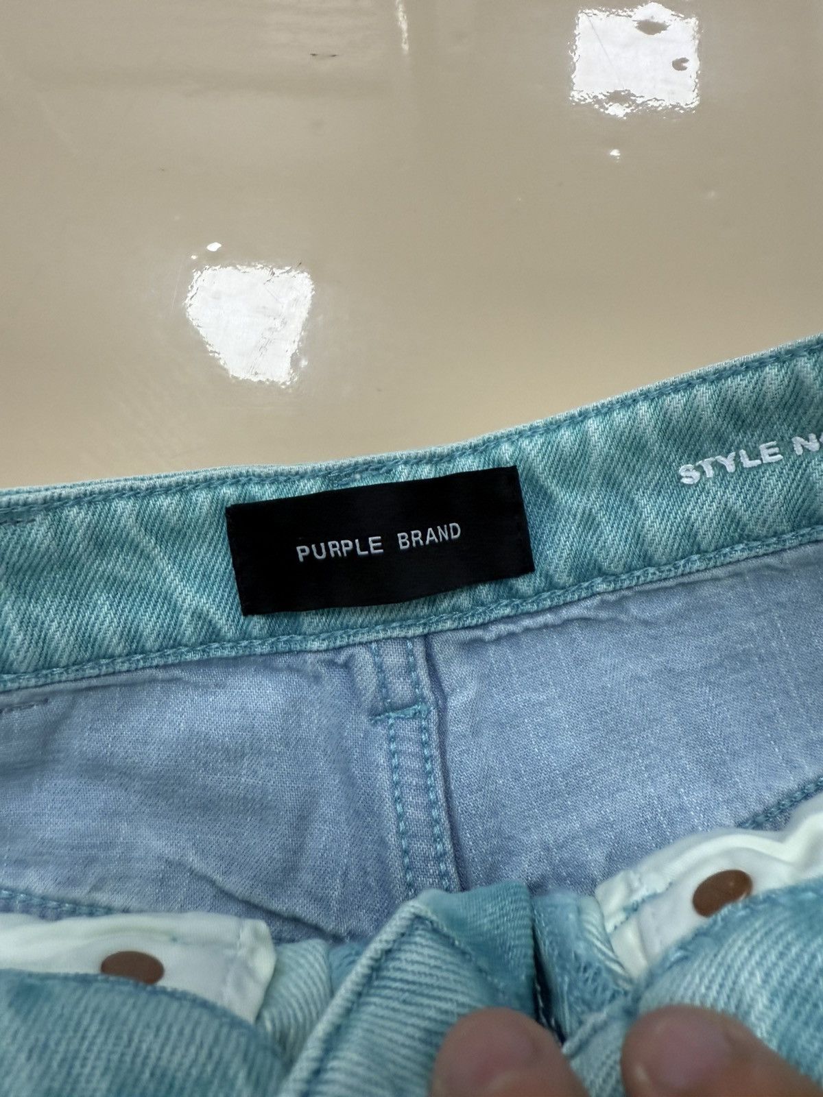 Other Purple Brand Wide Turquoise Pants Size 26" / US 2 / IT 38 - 4 Thumbnail