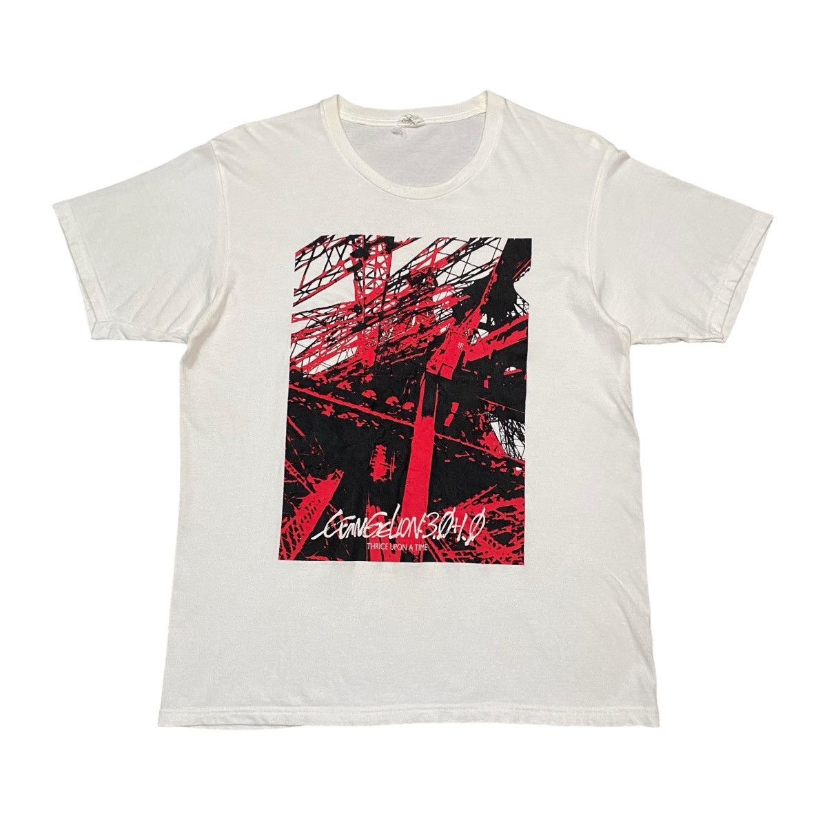 Anime × Vintage RARE‼️ Evangelion 3.0+1.0 Thrice Upon A Time Anime T Shirt Size US M / EU 48-50 / 2 - 1 Thumbnail