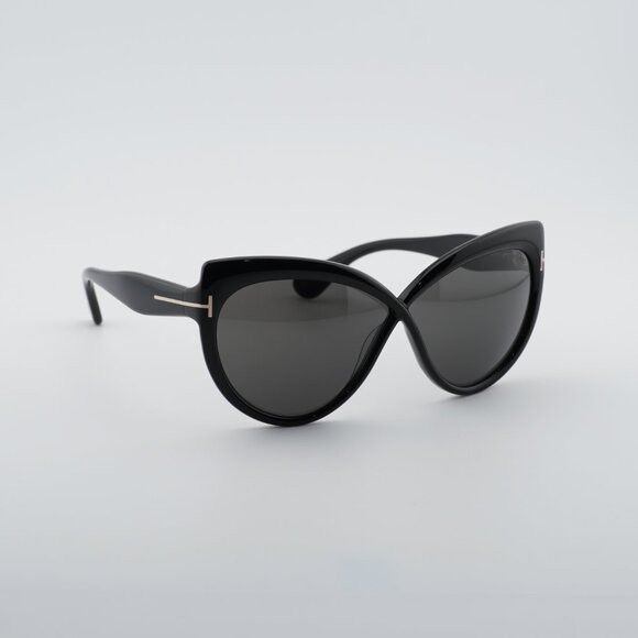Tom Ford Tom Ford Beatrice FT1196 01A Sunglasses Black Butterfly Fram Size ONE SIZE - 6 Thumbnail