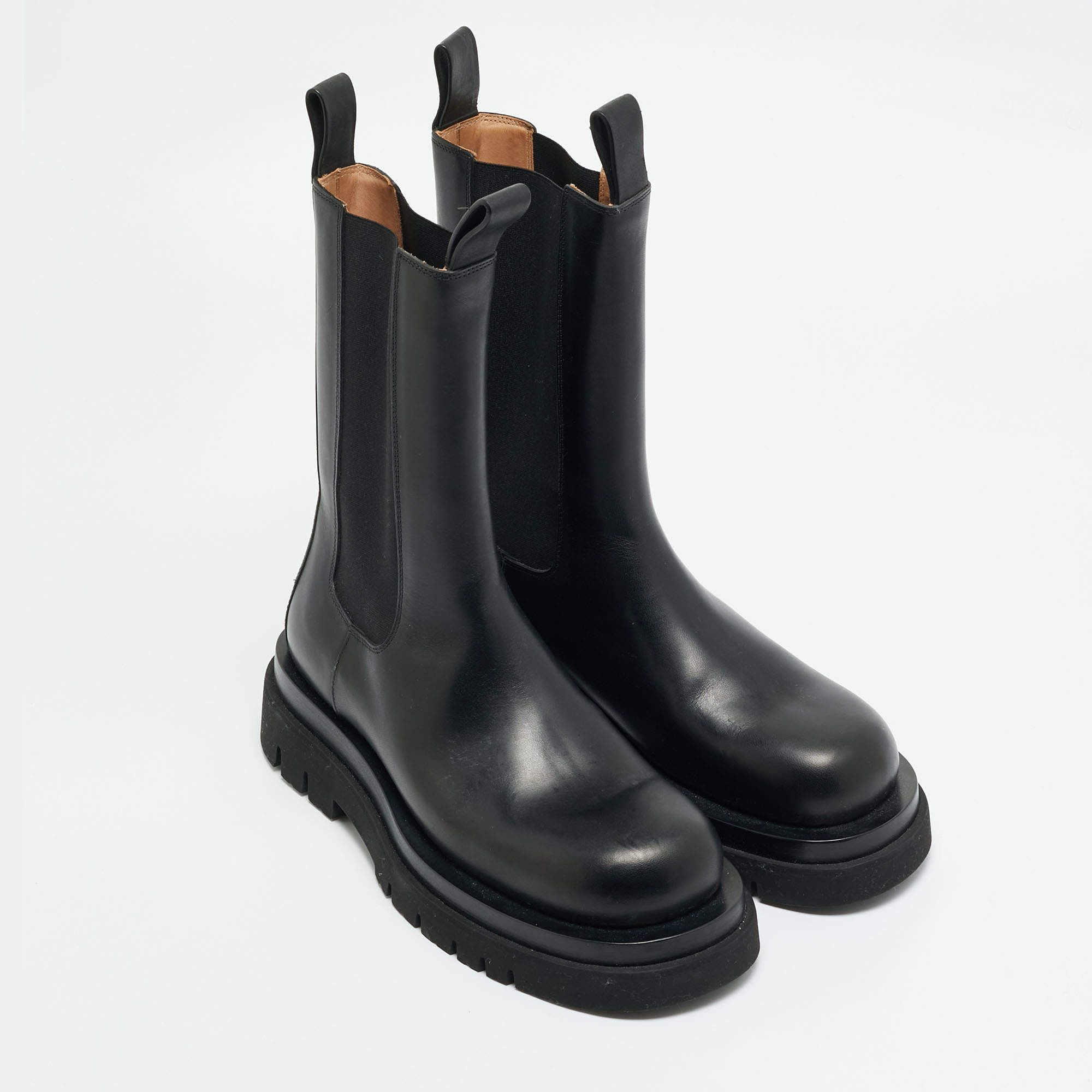 Bottega Veneta Lug Boots Black Size US 7 / EU 40 - 1 Thumbnail