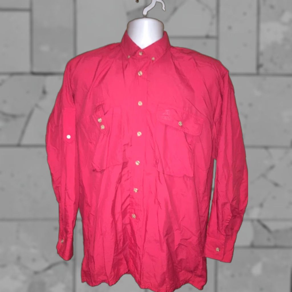 Orvis Orvis Mens Pink Button Front Shirt M Long Sleeve Button-Up Solid Pinkadecimal? Size US M / EU 48-50 / 2 - 1 Thumbnail