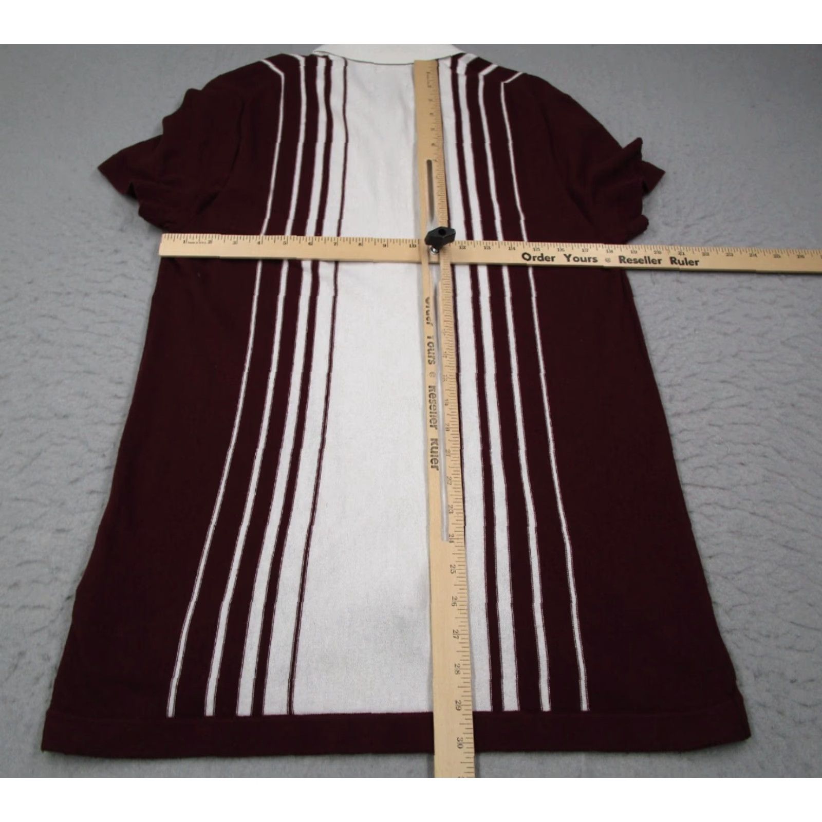 Abercrombie & Fitch VINTAGE Abercrombie & Fitch Sweater Cardigan Mens Large Red Striped Cotton Blend All Seasons Size US L / EU 52-54 / 3 - 5 Thumbnail