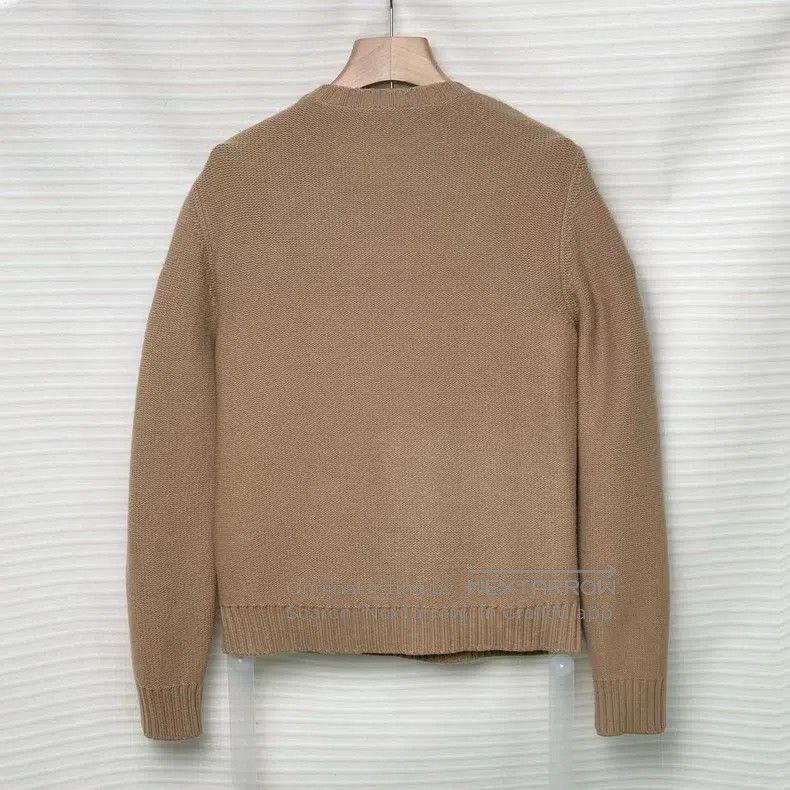 Valentino Valentino Stitched sheepskin pocket cashmere sweater knitt Size S / US 4 / IT 40 - 2 Thumbnail