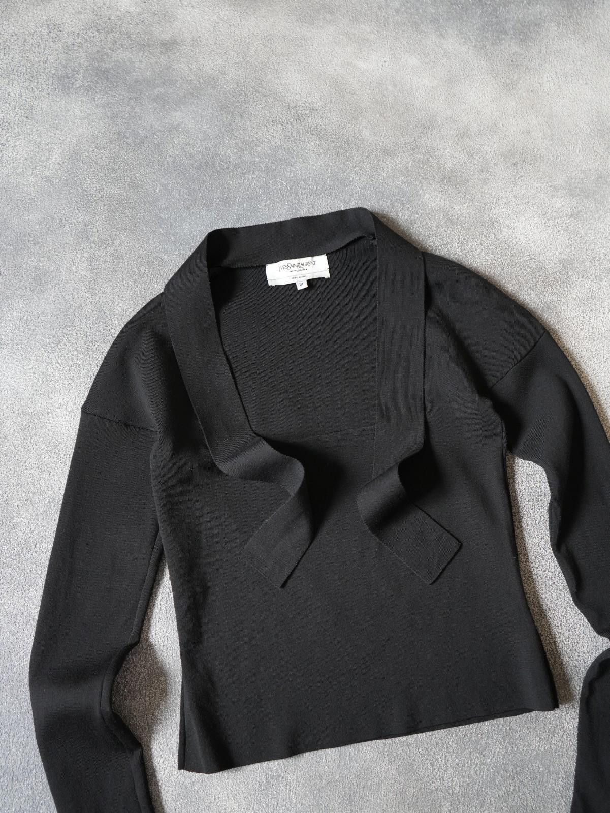 Saint Laurent Paris 2000s Yves Saint Laurent By Tom Ford Tie Cropped Top Size M / US 6-8 / IT 42-44 - 4 Thumbnail