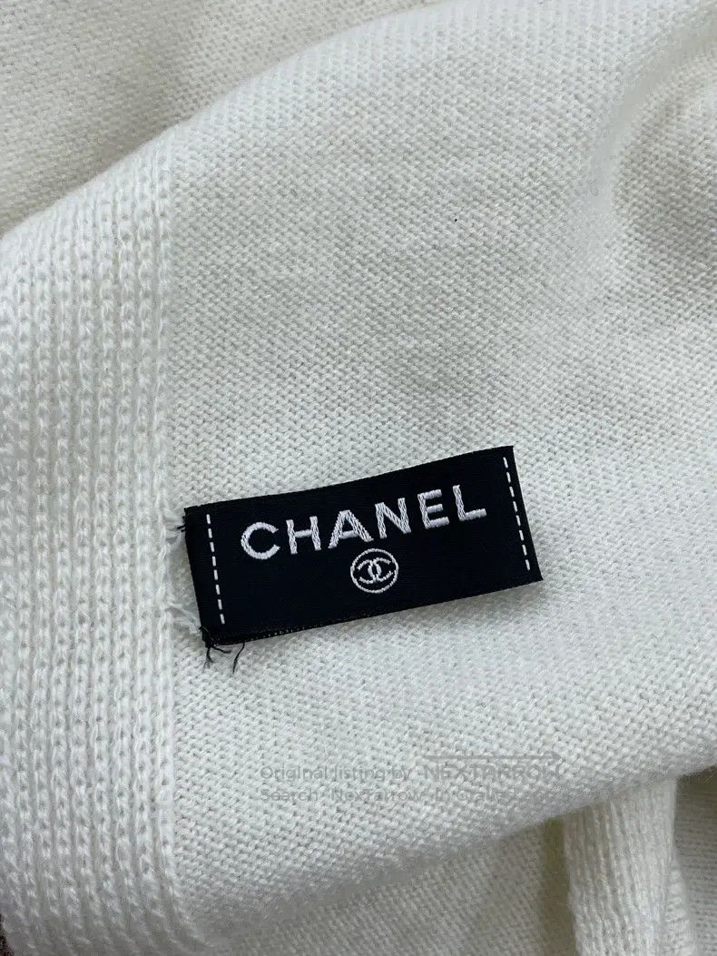 Chanel Chanel Love rhinestone double C cashmere scarf Size ONE SIZE - 3 Thumbnail