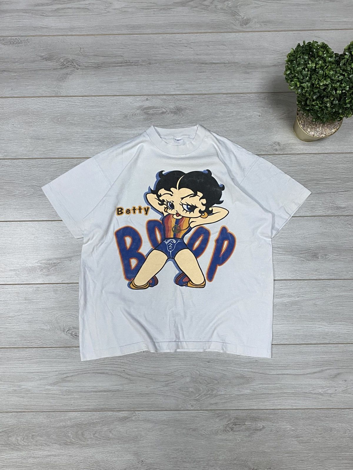 Betty Boop USA 90s vintage xxx sex t-shirt boxy cartoon