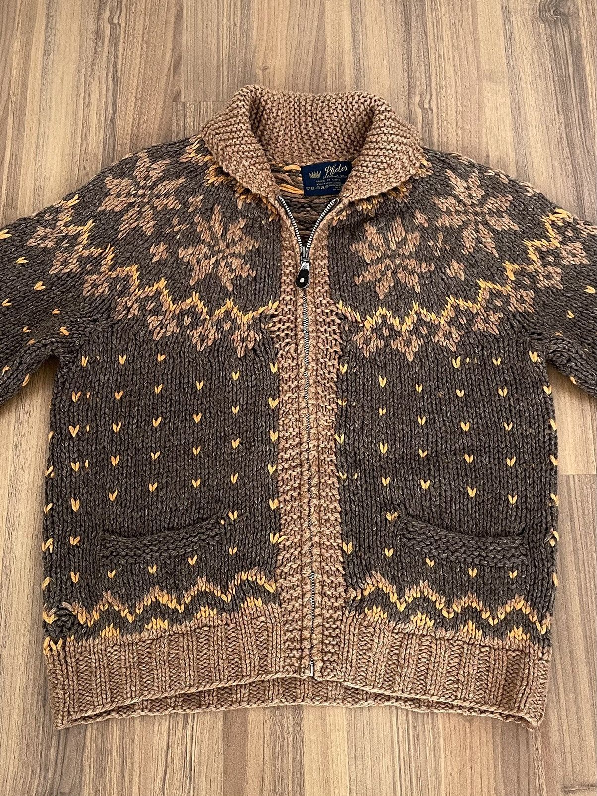 Vintage Vintage Photos Cowichan Sweater Wool Aztec Motif Size US M / EU 48-50 / 2 - 2 Thumbnail
