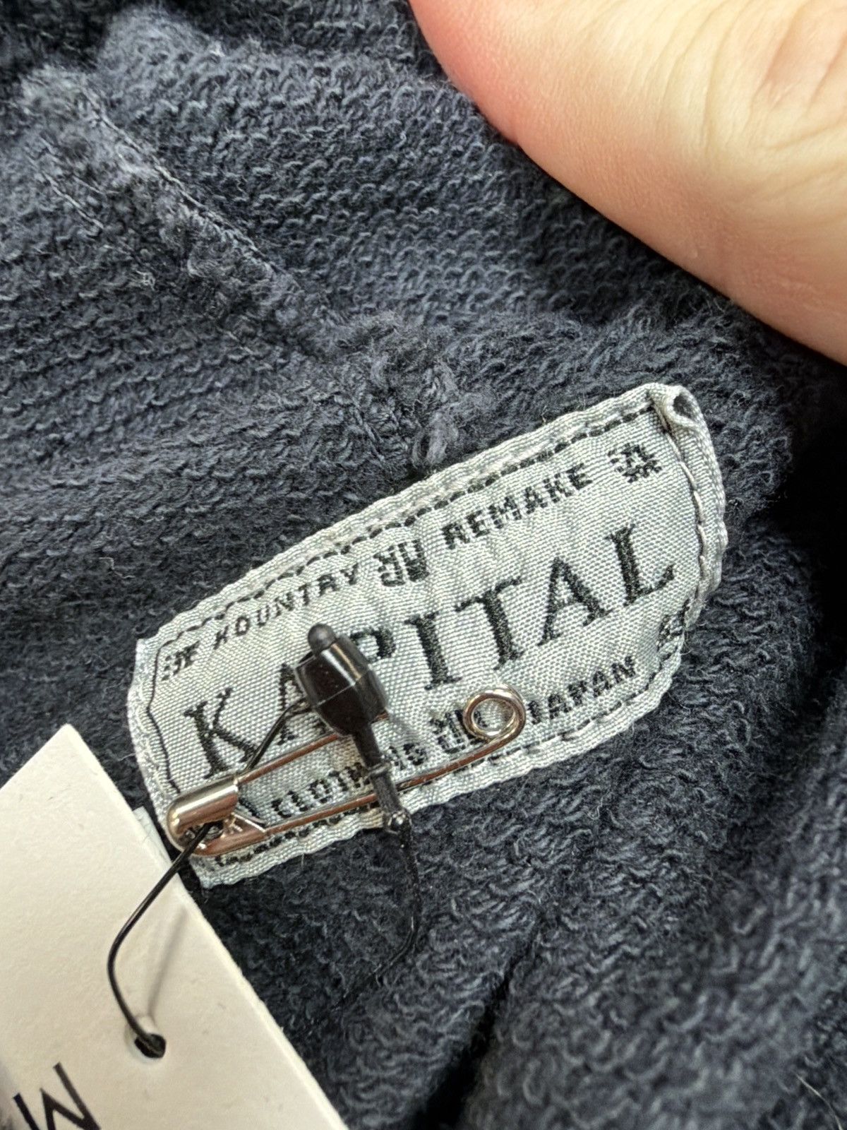 Kapital Kapital jewel studded hooded sweatshirt aged black grey Size US L / EU 52-54 / 3 - 5 Thumbnail