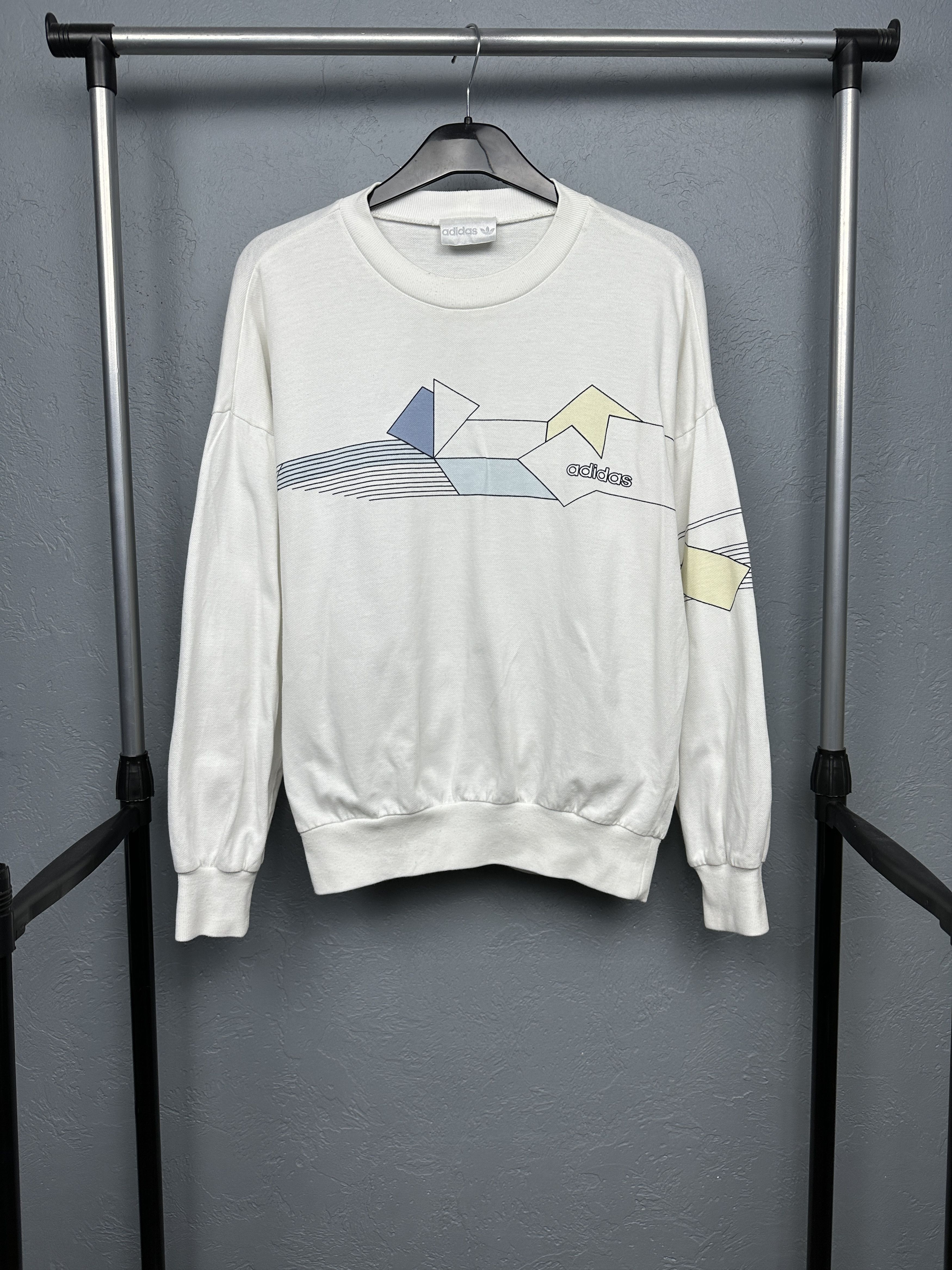 Adidas × Vintage Adidas 90s Vintage Crew Neck Sweatshirt Size US M / EU 48-50 / 2 - 1 Thumbnail
