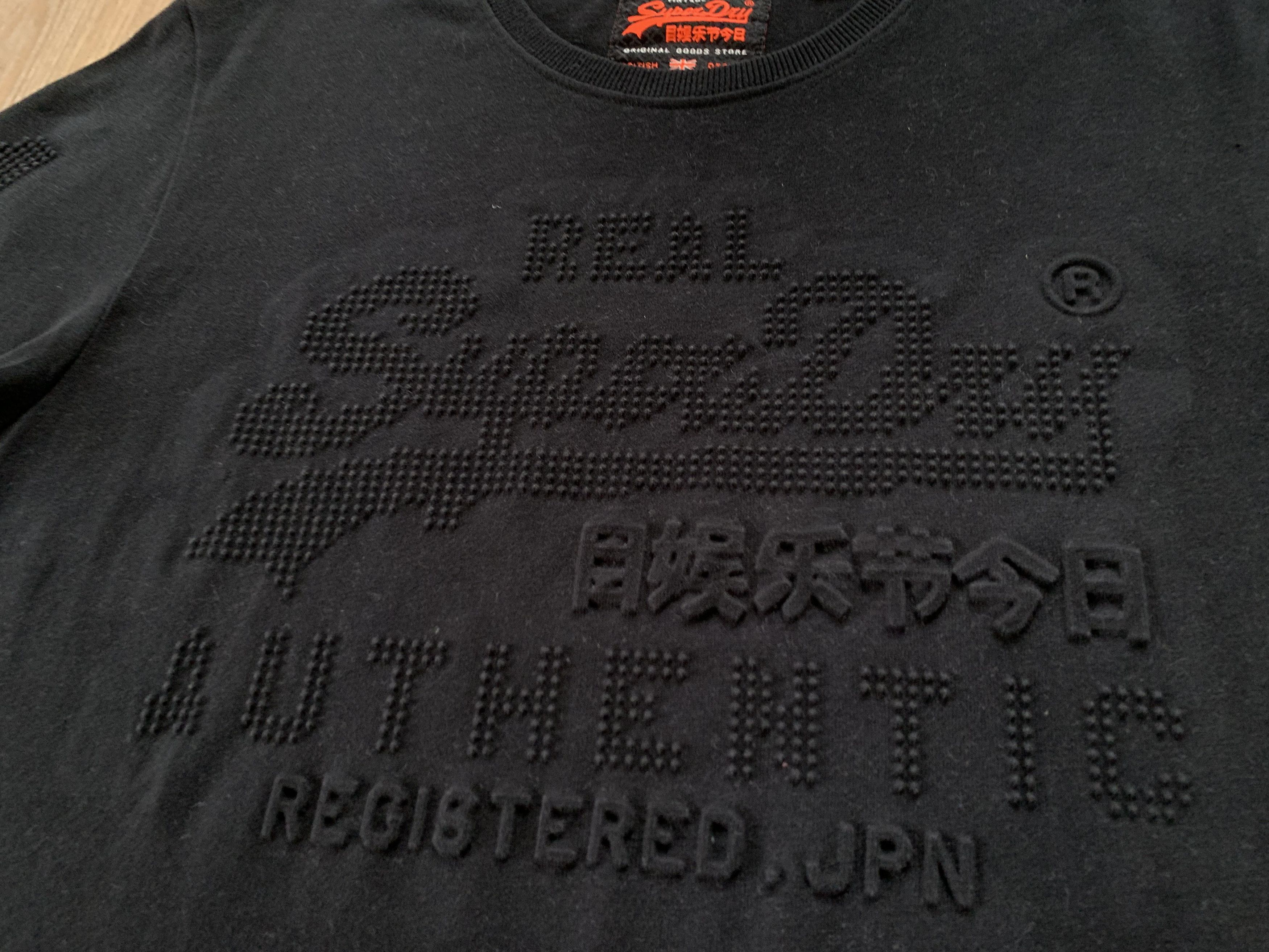 Japanese Brand × Superdry Superdry Basic Black Cotton T Shirt Size US XL / EU 56 / 4 - 6 Thumbnail
