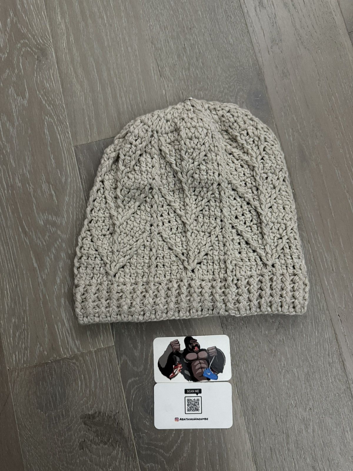 Chrome Hearts Chrome Hearts Cross Patch Cashmere Beanie Mens Size ONE SIZE - 3 Thumbnail