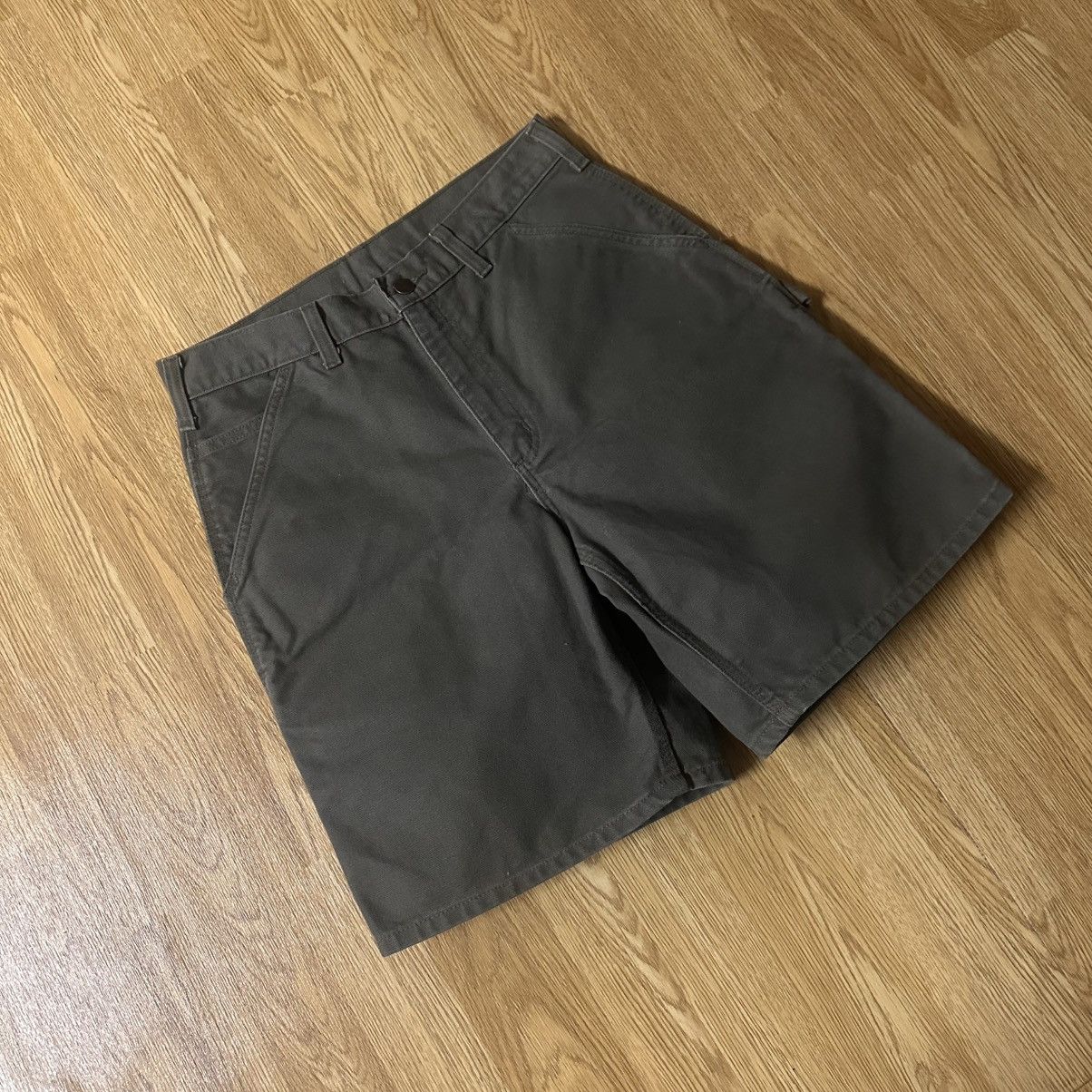 Carhartt × Vintage Carhartt Mens Canvas Carpenter Shorts 30 Moss Green B25 MOS Size US 30 / EU 46 - 1 Thumbnail
