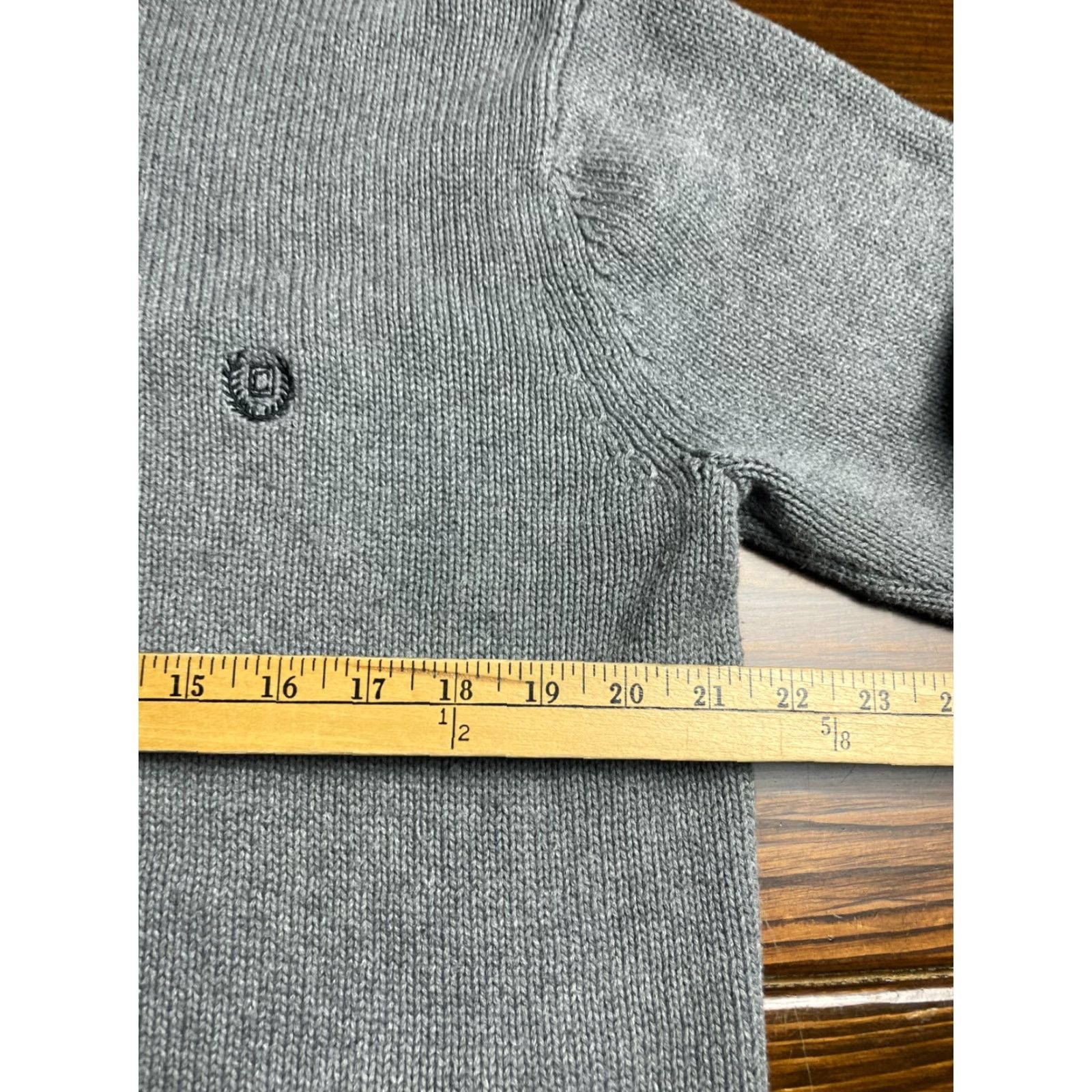 Chaps Chaps Sweater Women's Size Large Gray Knit 1/4 Zip Pullover Size L / US 10 / IT 46 - 4 Thumbnail