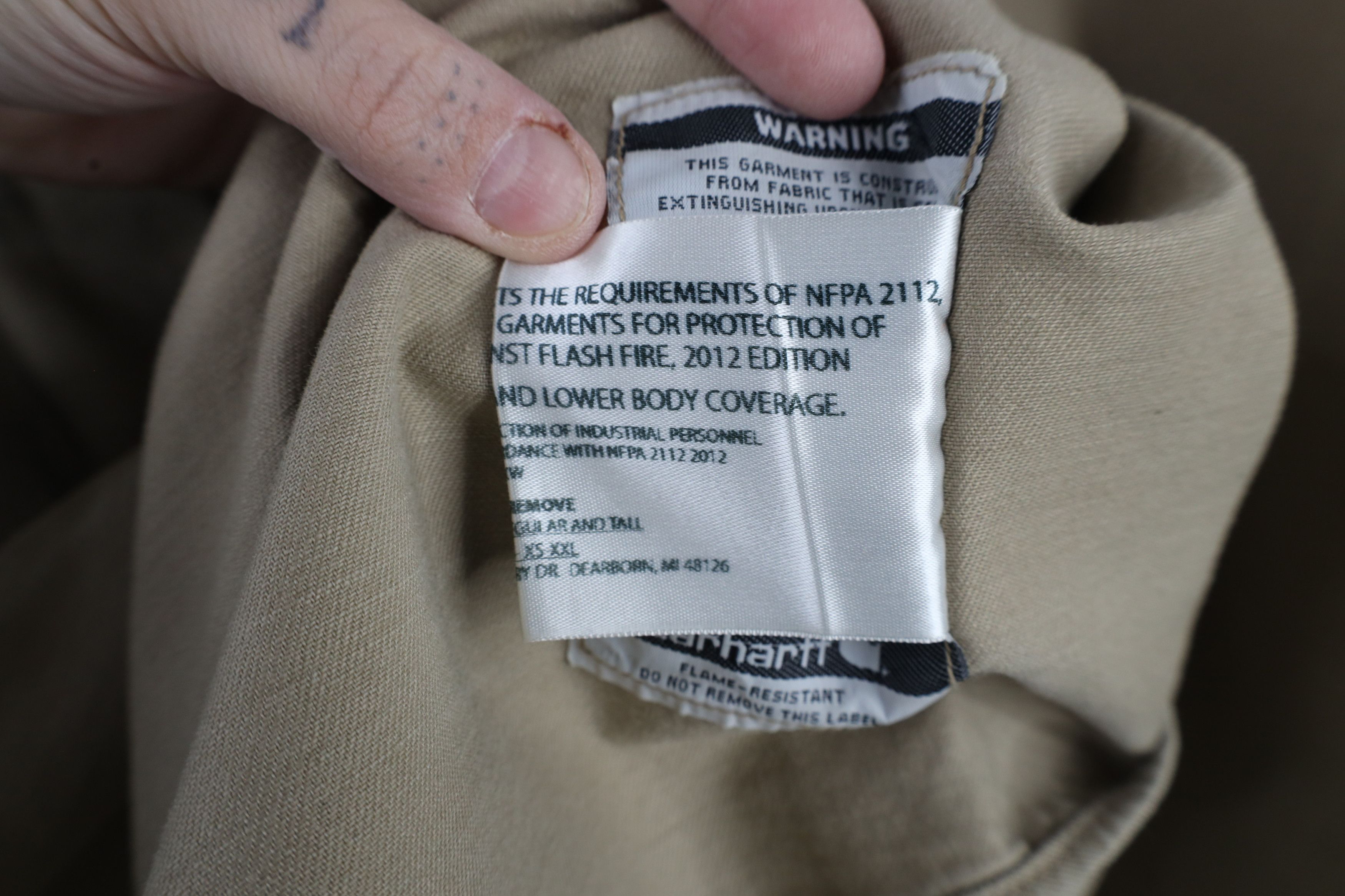 Carhartt × Vintage Vintage Carhartt FR Fire Flame Resistant Button Down Shirt Size US XXL / EU 58 / 5 - 12 Thumbnail