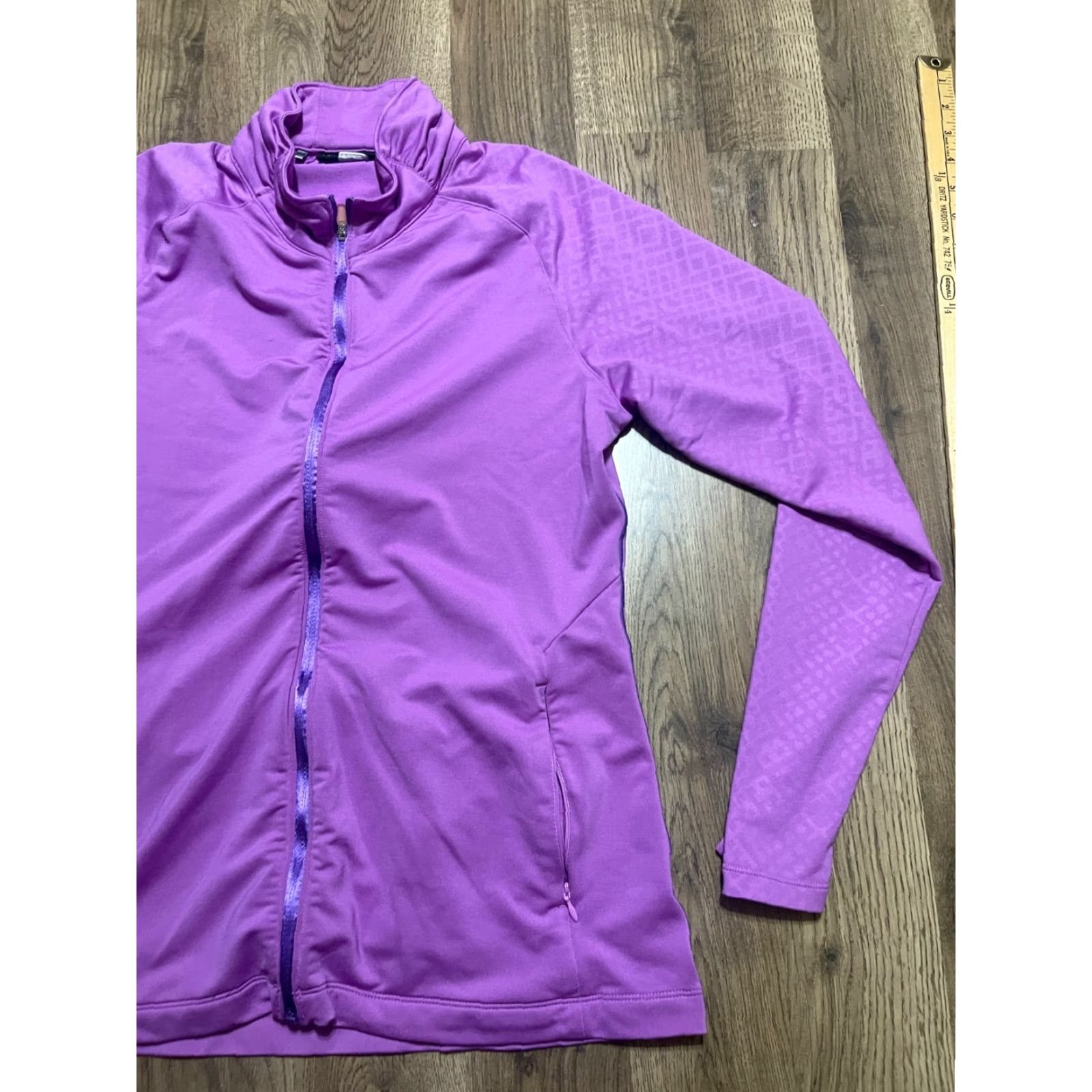 Under Armour Under armour Shirt Womens Large Purple Full Zip Loose Activewear Regular Size L Size L / US 10 / IT 46 - 4 Thumbnail
