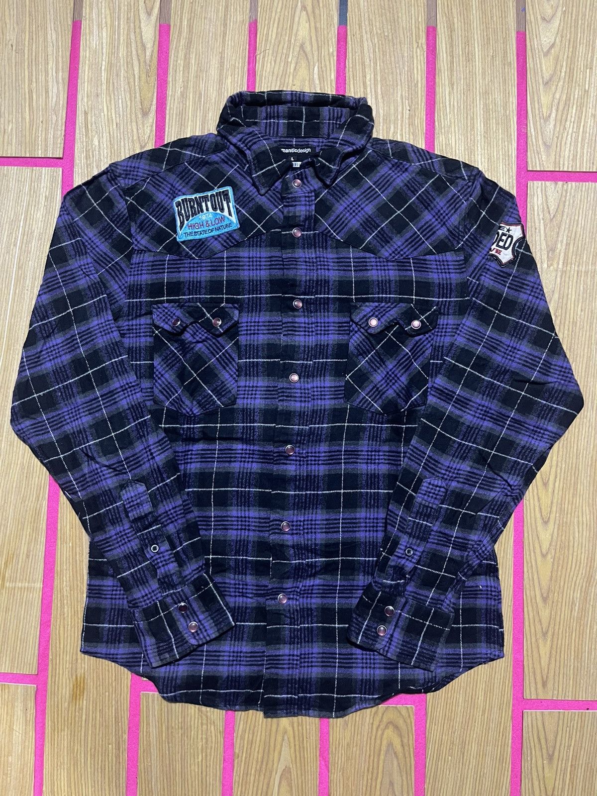 semanticdesign Y2K SEMANTIC DESIGN long sleeve shirt with checkered motif Size US L / EU 52-54 / 3 - 1 Thumbnail