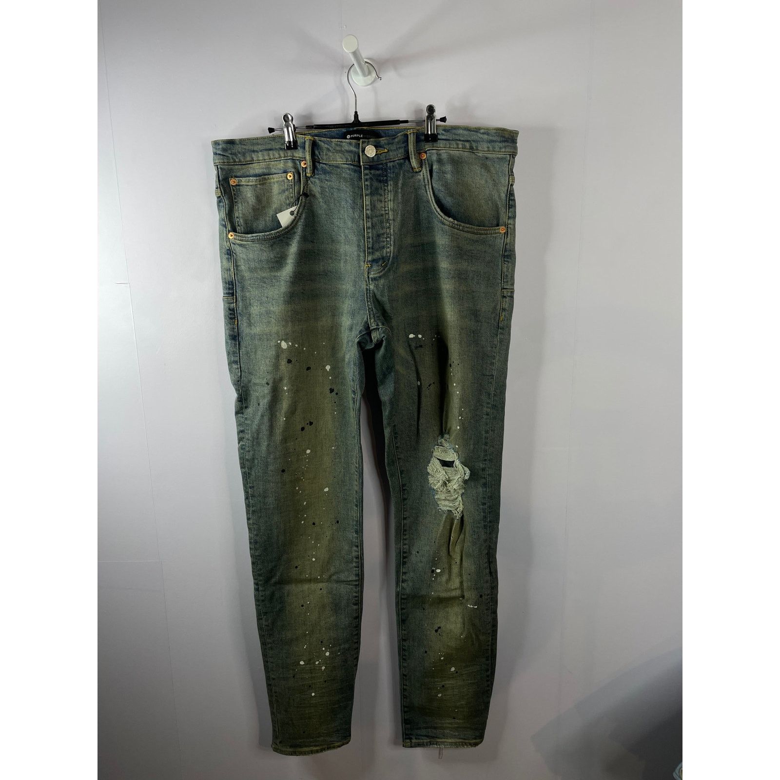 Purple Brand Purple Brand Vintage Wash Splatter Jeans Size US 38 / EU 54 - 1 Thumbnail