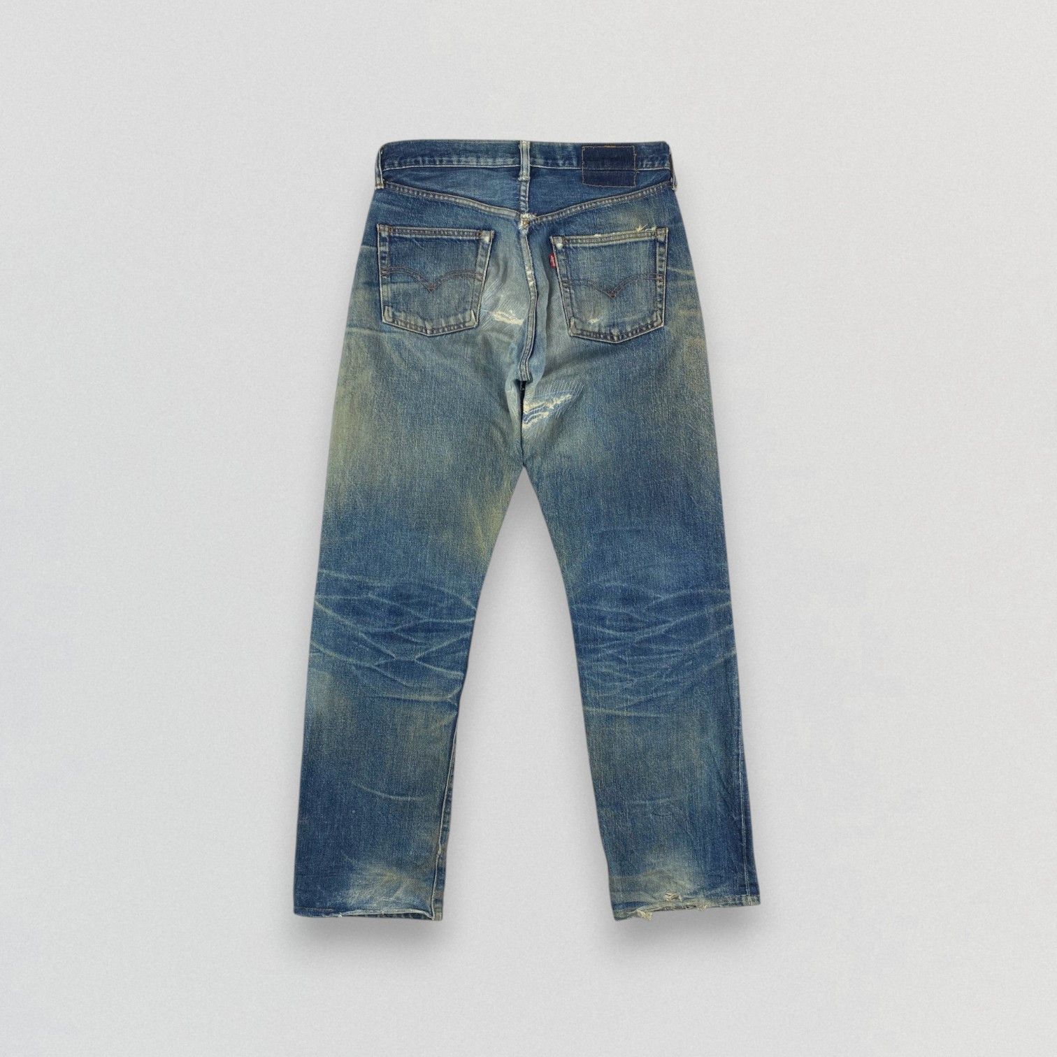 Levi's Vintage Levis 502 Jeans Selvedge Distressed Denim KJ3470 Size US 32 / EU 48 - 2 Thumbnail