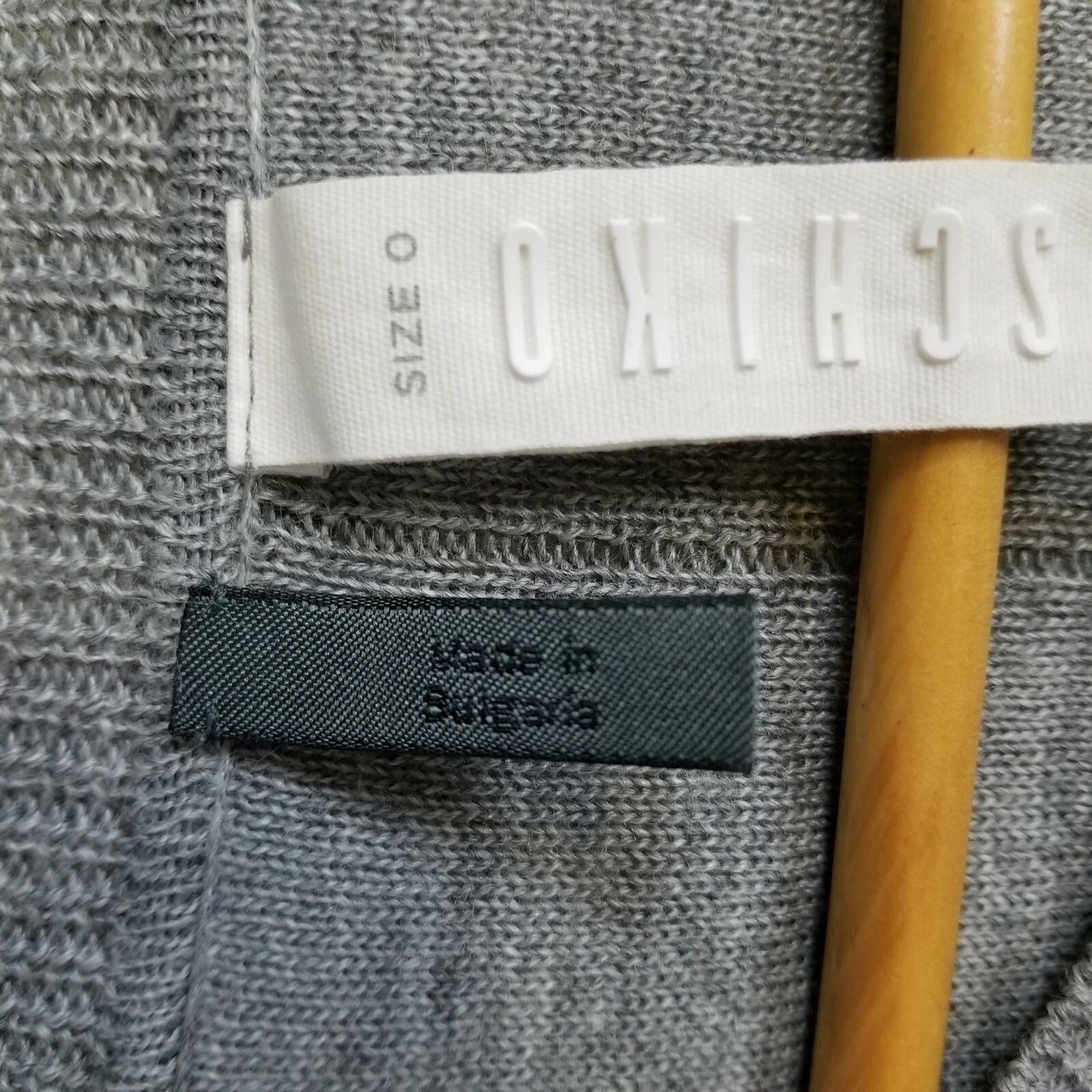 Other Ischiko Asymmetrical Wool Blend Sweater Gray Sz 0 Size S / US 4 / IT 40 - 9 Thumbnail
