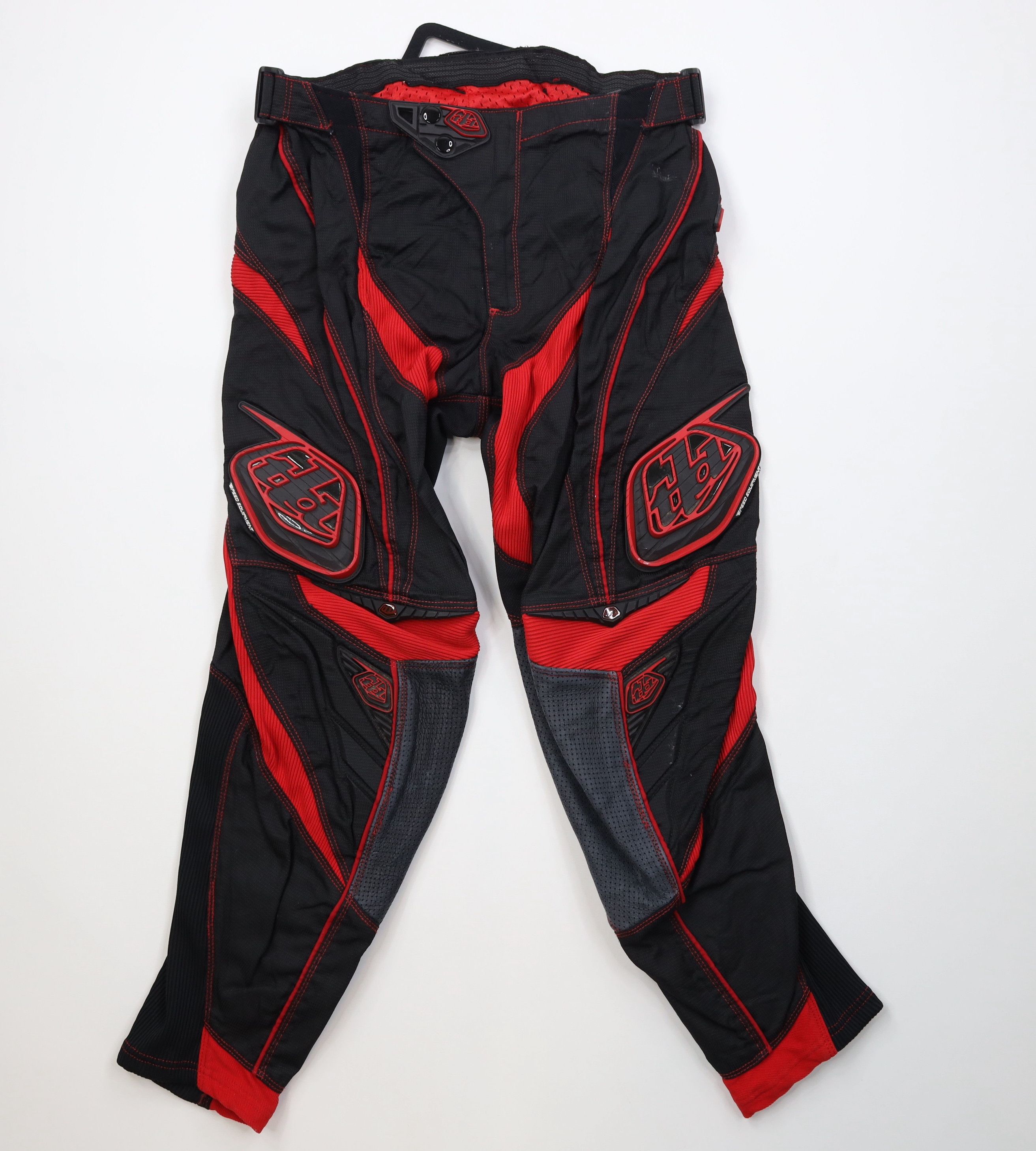 Vintage Troy Lee Designs Motocross Racing Riding Pants Black Red Size US 32 / EU 48 - 1 Thumbnail