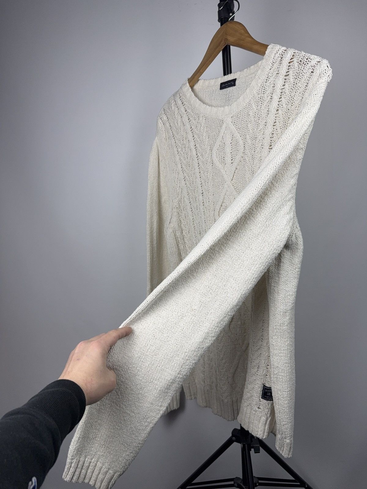 Gant Luxury GANT Italy Cable Knit Hemp Cotton Sweater Sailing L Size US L / EU 52-54 / 3 - 5 Thumbnail