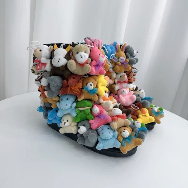 Designer × Japanese Brand Design Snow Winter Cartoon Teddy Fluffy Boots Size US 6.5 / IT 36.5 - 2 Thumbnail
