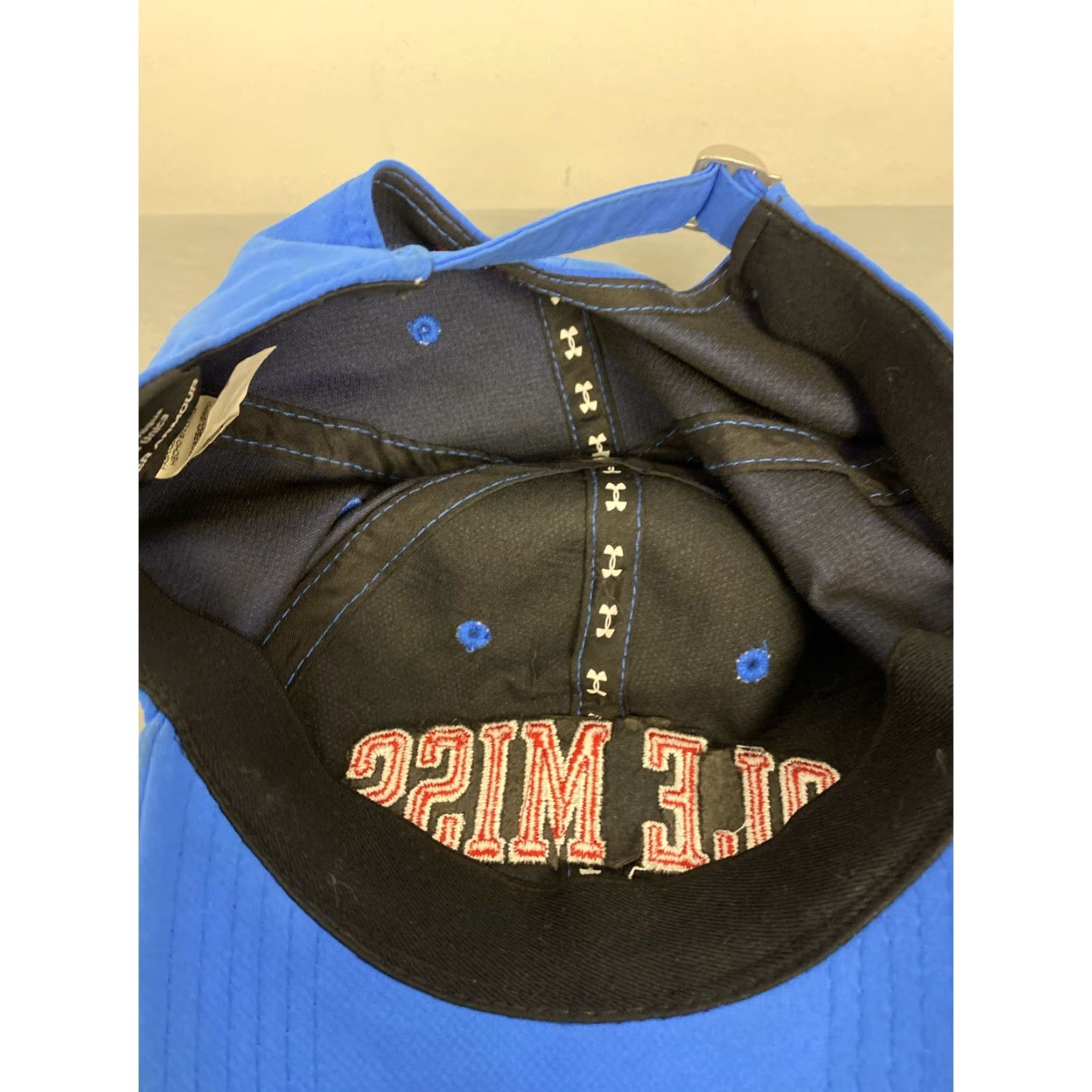 Under Armour Under Armour Men's Sports Adjustable Hat Baseball Cap Snapback Hunting Blue Canvas Polyester Cap | 749 Size ONE SIZE - 5 Thumbnail