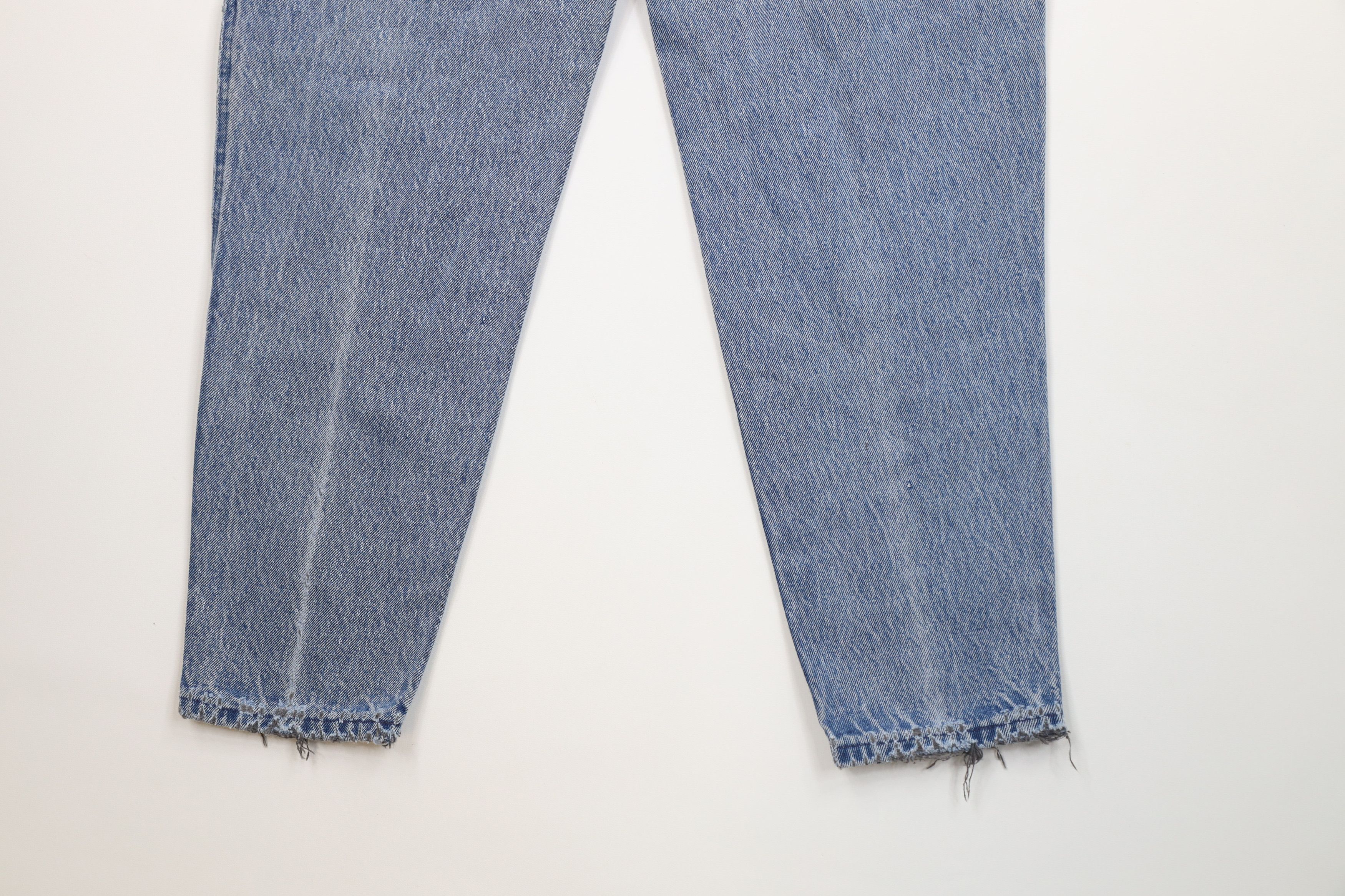 Lee Vintage 80s 90s Lee Tapered Leg Denim Jeans Blue Cotton USA Size 34" / US 12 / IT 48 - 14 Thumbnail