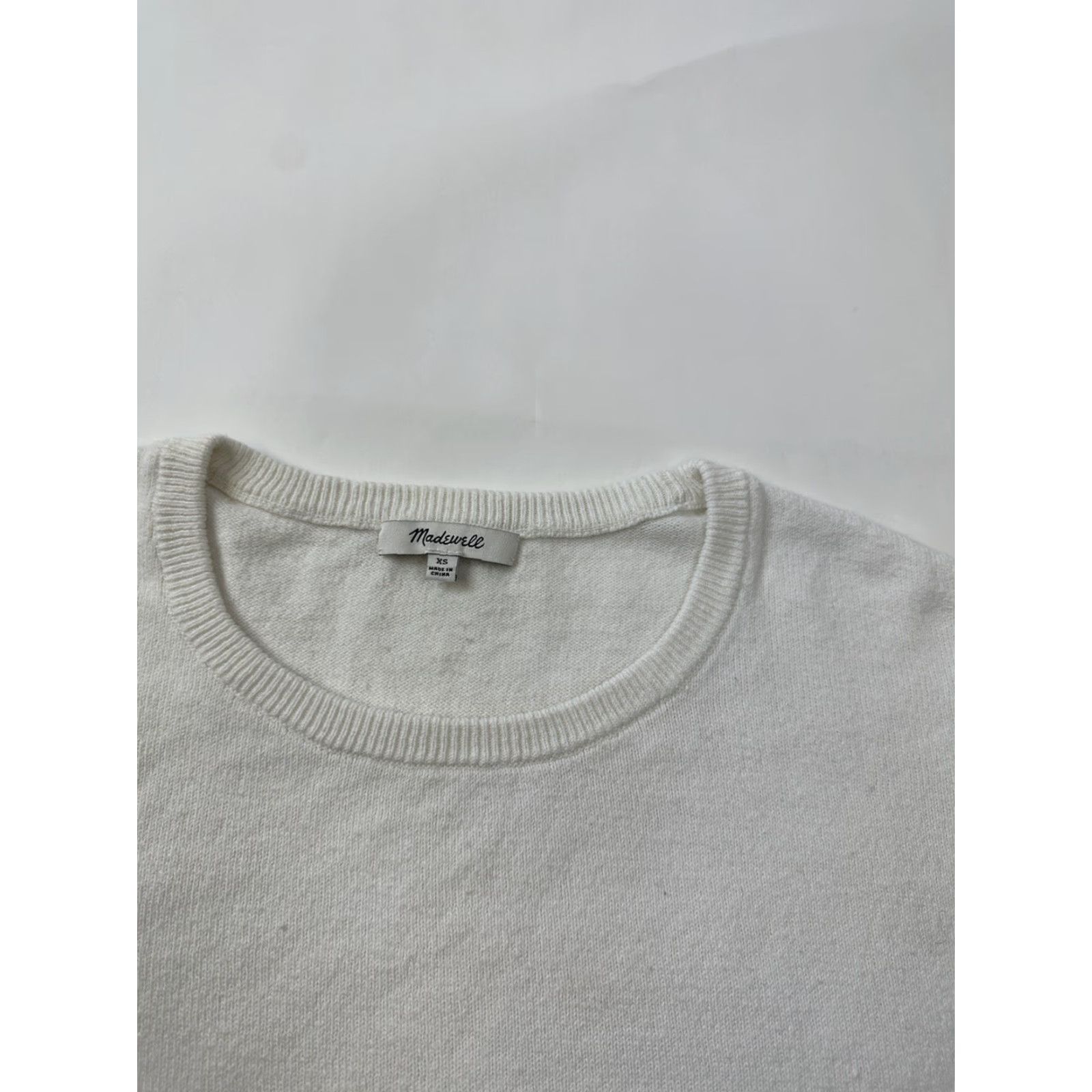 Madewell Madewell Shirt Women’s XS White Puff Sleeve Ruffle T-Shirt Casual Size XS / US 0-2 / IT 36-38 - 4 Thumbnail