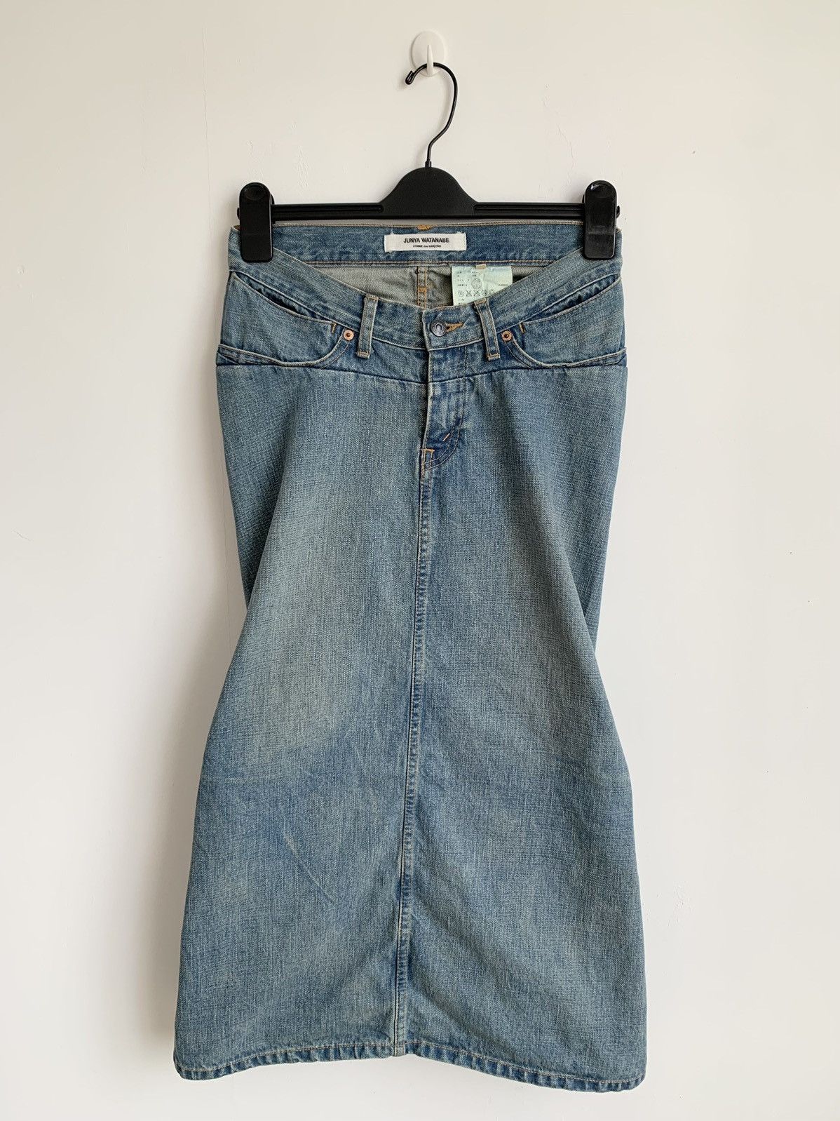 Comme des Garcons FW04 Junya Watanabe x Comme des Garcons Reconstructed Skirt Size 29" - 2 Thumbnail