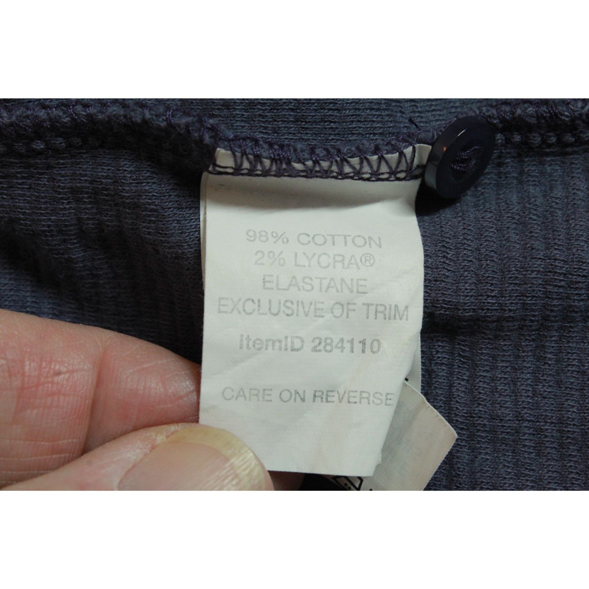 L.L. Bean LL Bean Women's Waffle Knit Henley Shirt Preppy Casual Navy Size L / US 10 / IT 46 - 8 Thumbnail