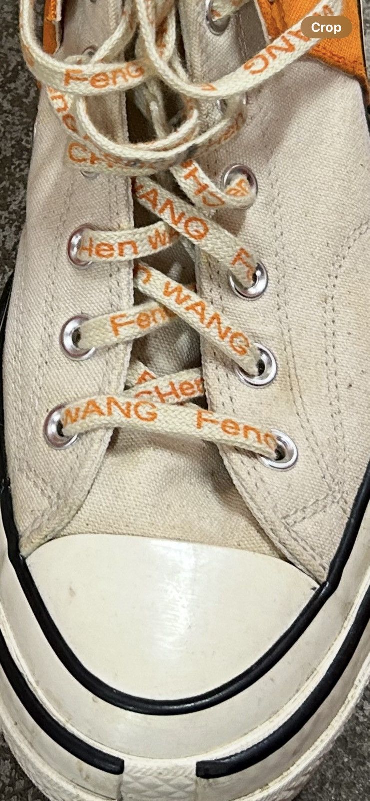 Converse × Feng Chen Wang Feng Chen Wang x Converse Orange and Cream HiTops Size US 11 / EU 44 - 6 Thumbnail