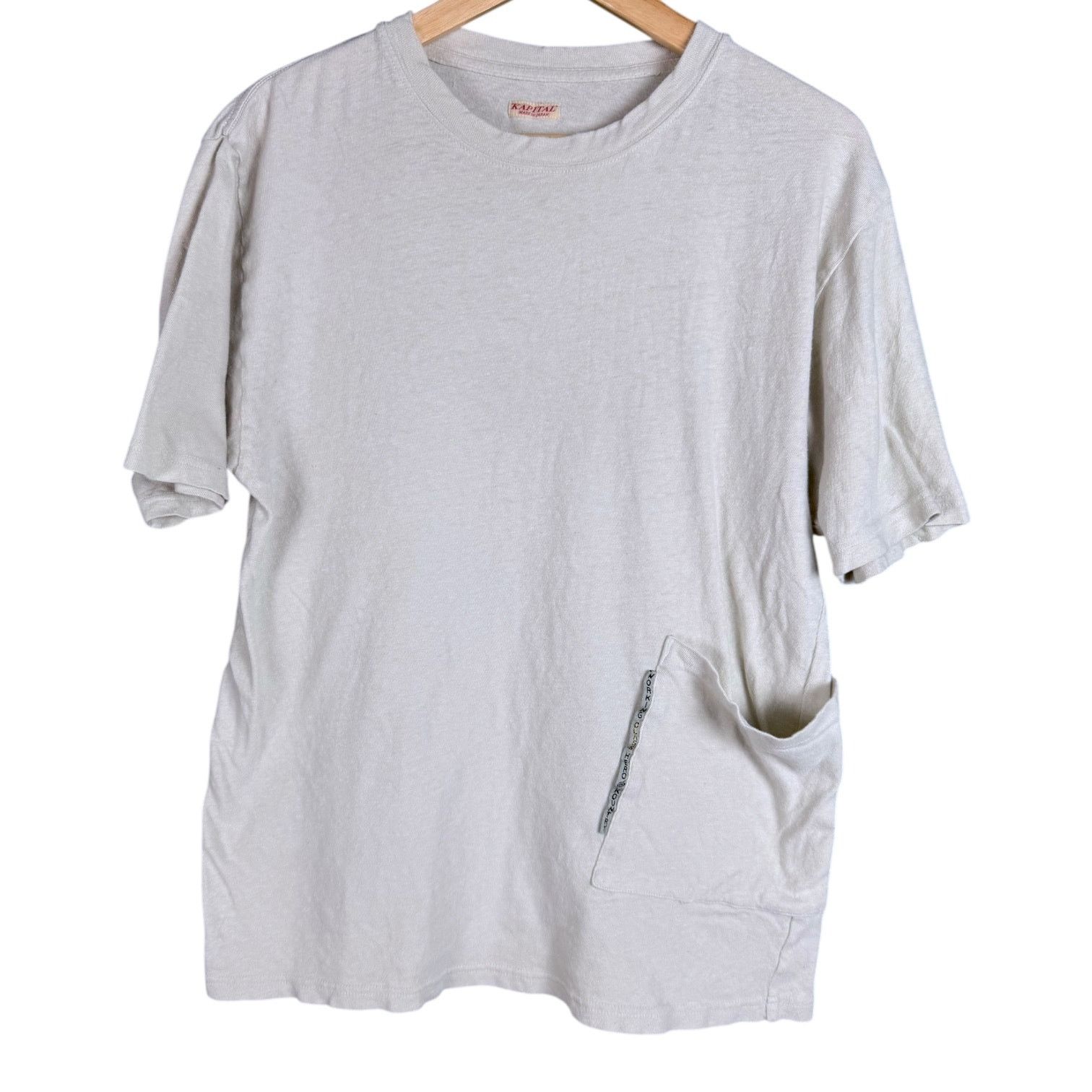 Kapital Men's Kapital Japan Asymmetrical Pocket Cotton Logo T Small Size US S / EU 44-46 / 1 - 2 Thumbnail