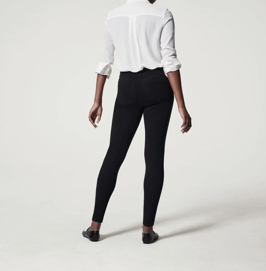Spanx Spanx Jean-ish Ankle Leggings Black Seamless Lg 20018R VGC Size 32" / US 10 / IT 46 - 7 Thumbnail