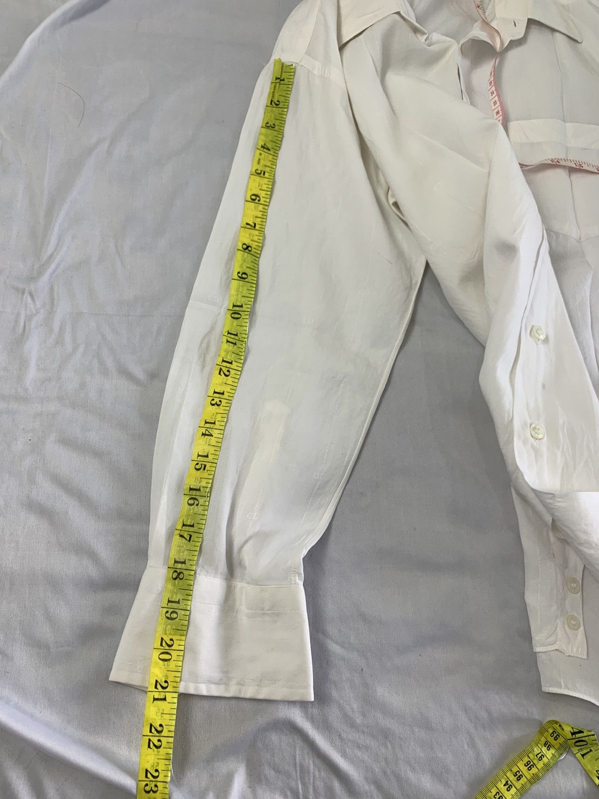 Christian Dior Monsieur Vintage CD monsieur white button up shirt monogram Size US M / EU 48-50 / 2 - 10 Thumbnail