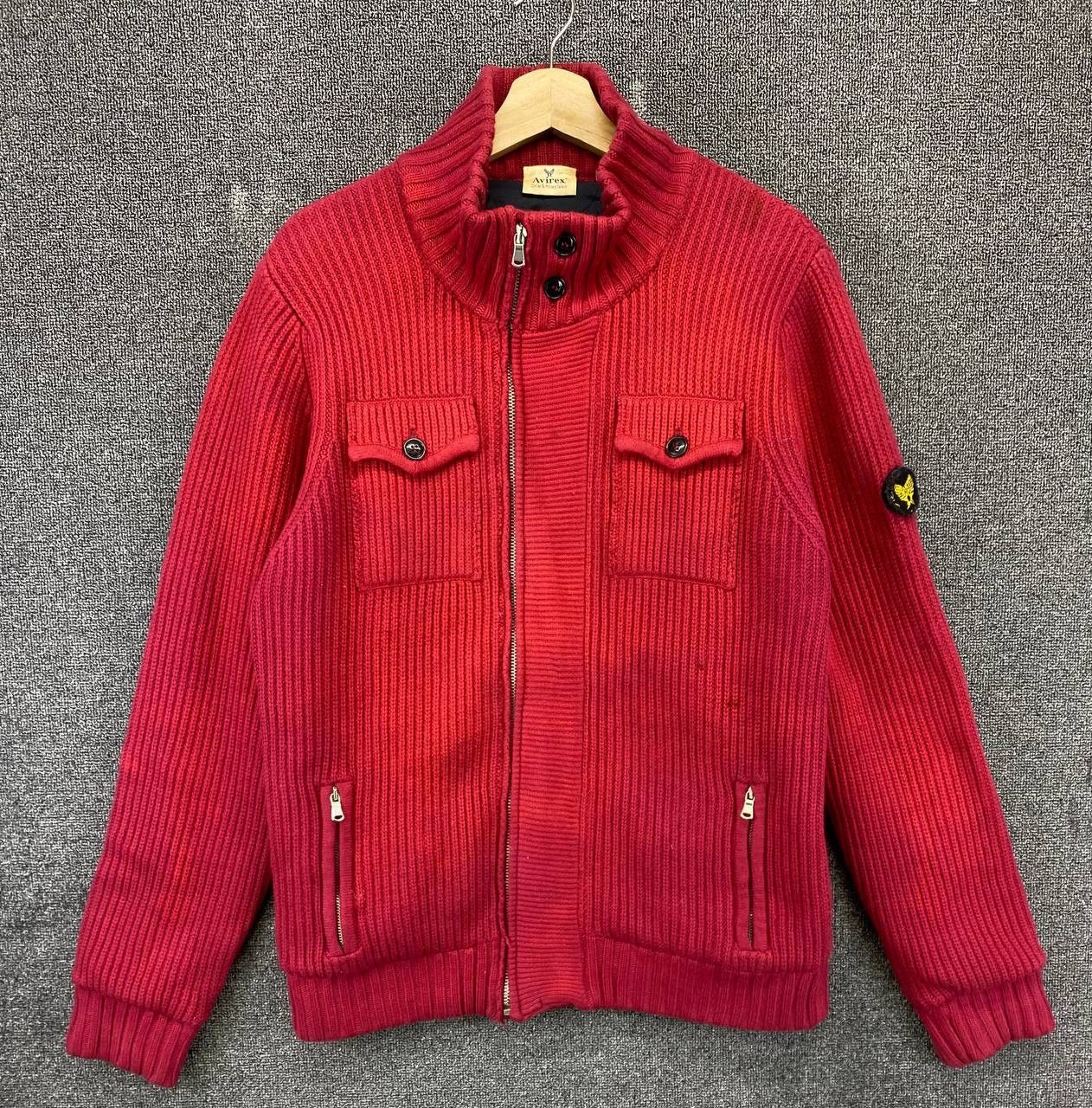 Avirex Vintage Avirex Civilian & Military Tailors Knitted Jacket Size US M / EU 48-50 / 2 - 1 Thumbnail
