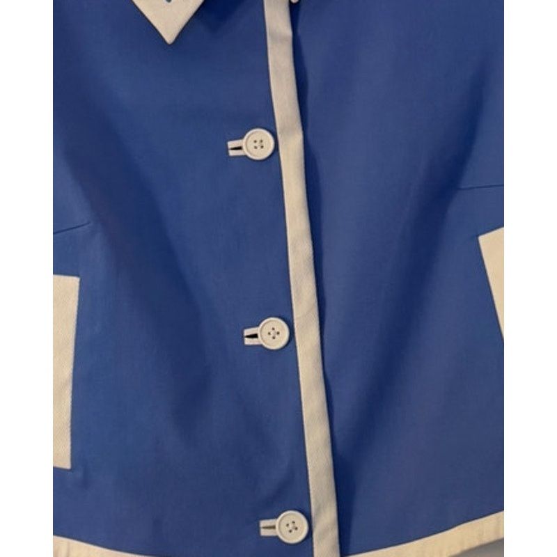 Blumarine Blumarine Women's Blue Cropped Jacket Size S / US 4 / IT 40 - 7 Thumbnail