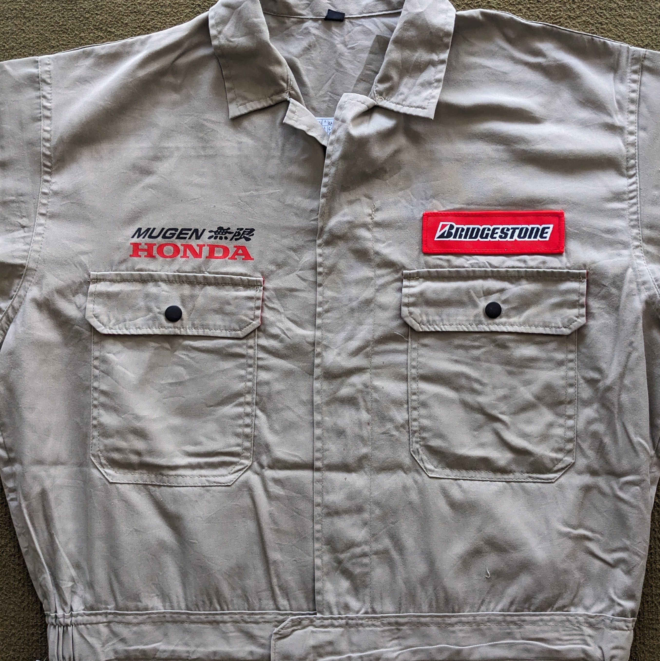Japanese Brand BRIDGESTONE HONDA Motorsports Coverall Custom Jacket Size US M / EU 48-50 / 2 - 4 Thumbnail