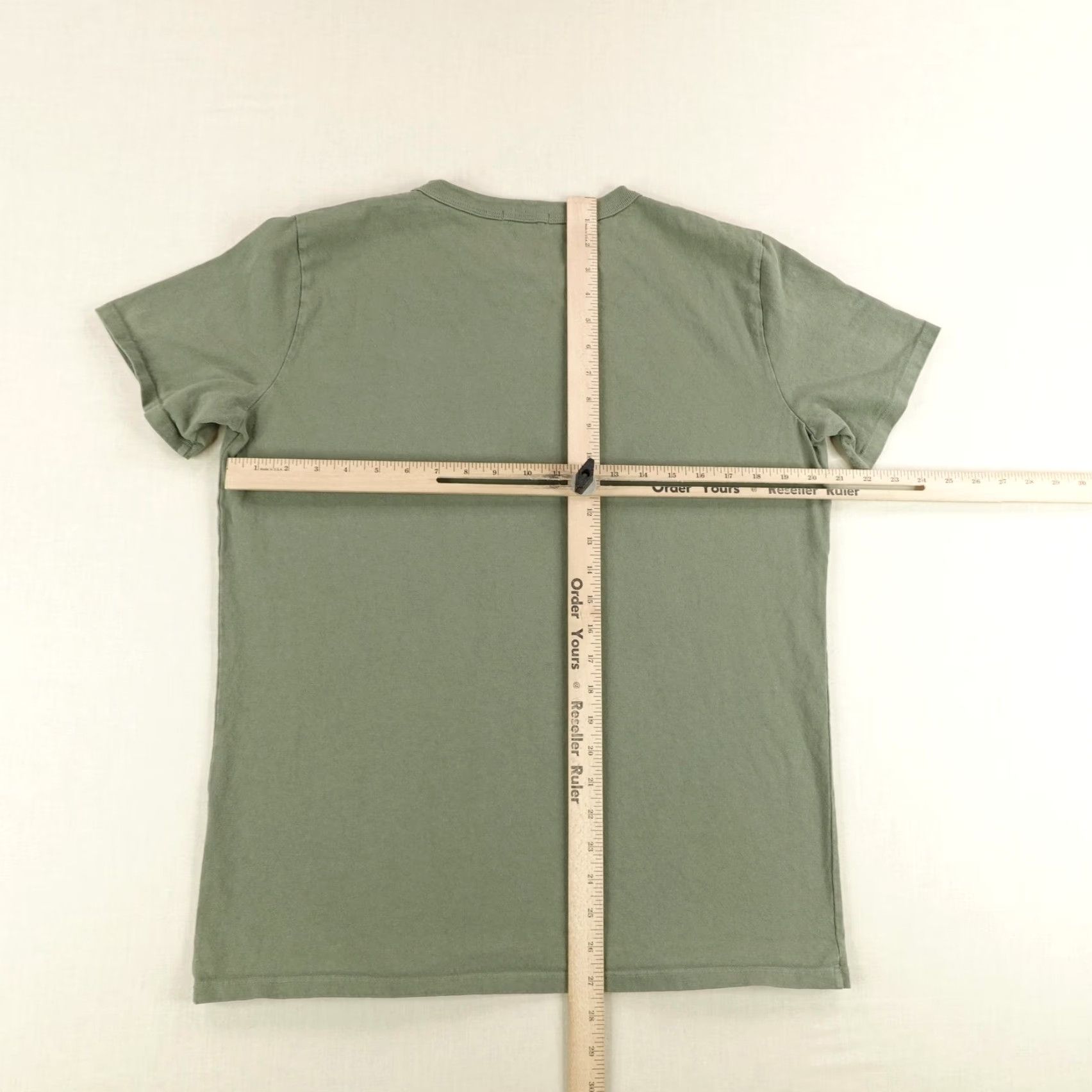 Gustin Gustin Men's T-Shirt Short Sleeve Crew Neck Solid Cotton Made in USA Green Medium Casual Size US M / EU 48-50 / 2 - 5 Thumbnail