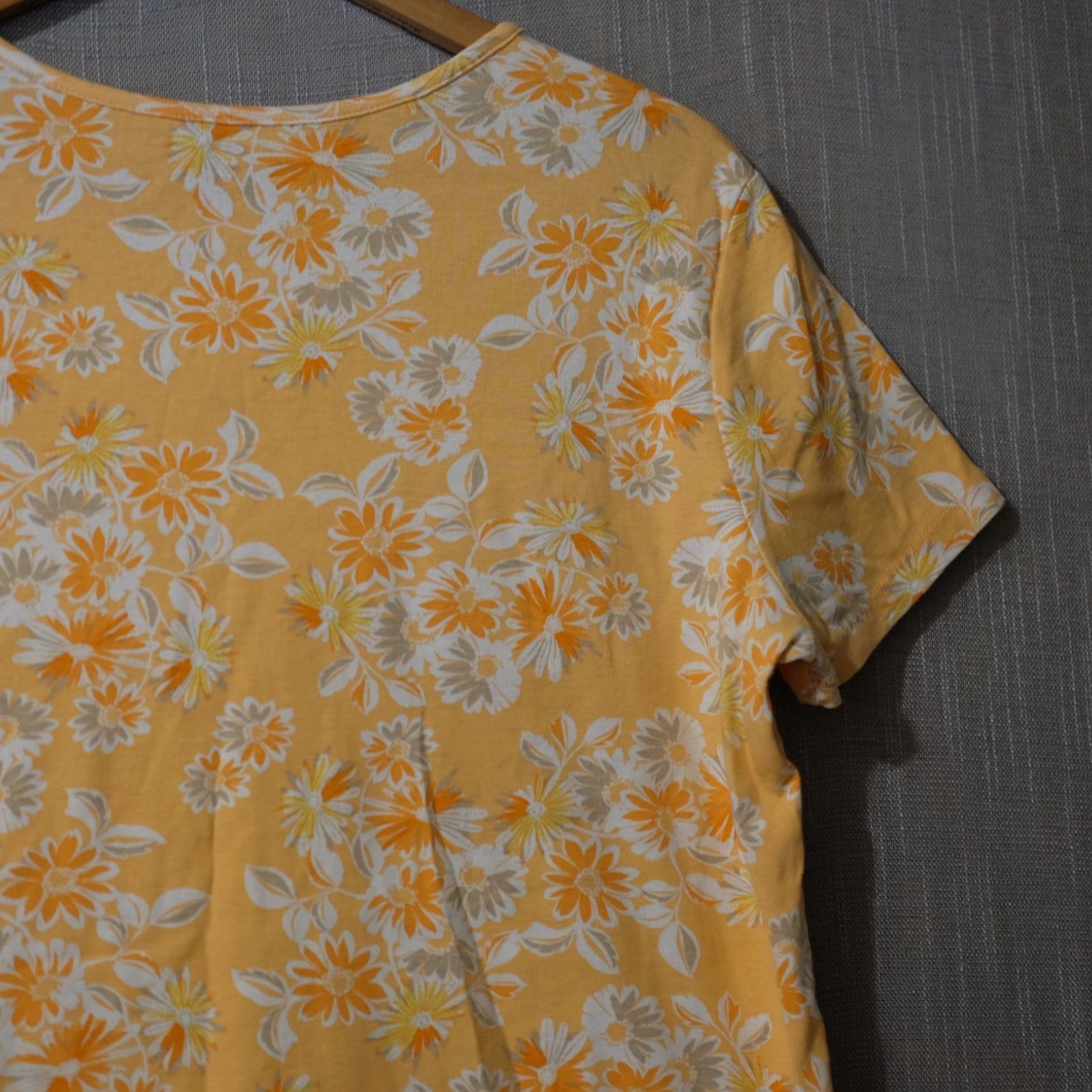 Vintage White Stag T-Shirt Floral 100% Cotton Orange Women's XXL Nwot! #H82-22 Size XXL / US 16-18 / IT 52-54 - 7 Thumbnail